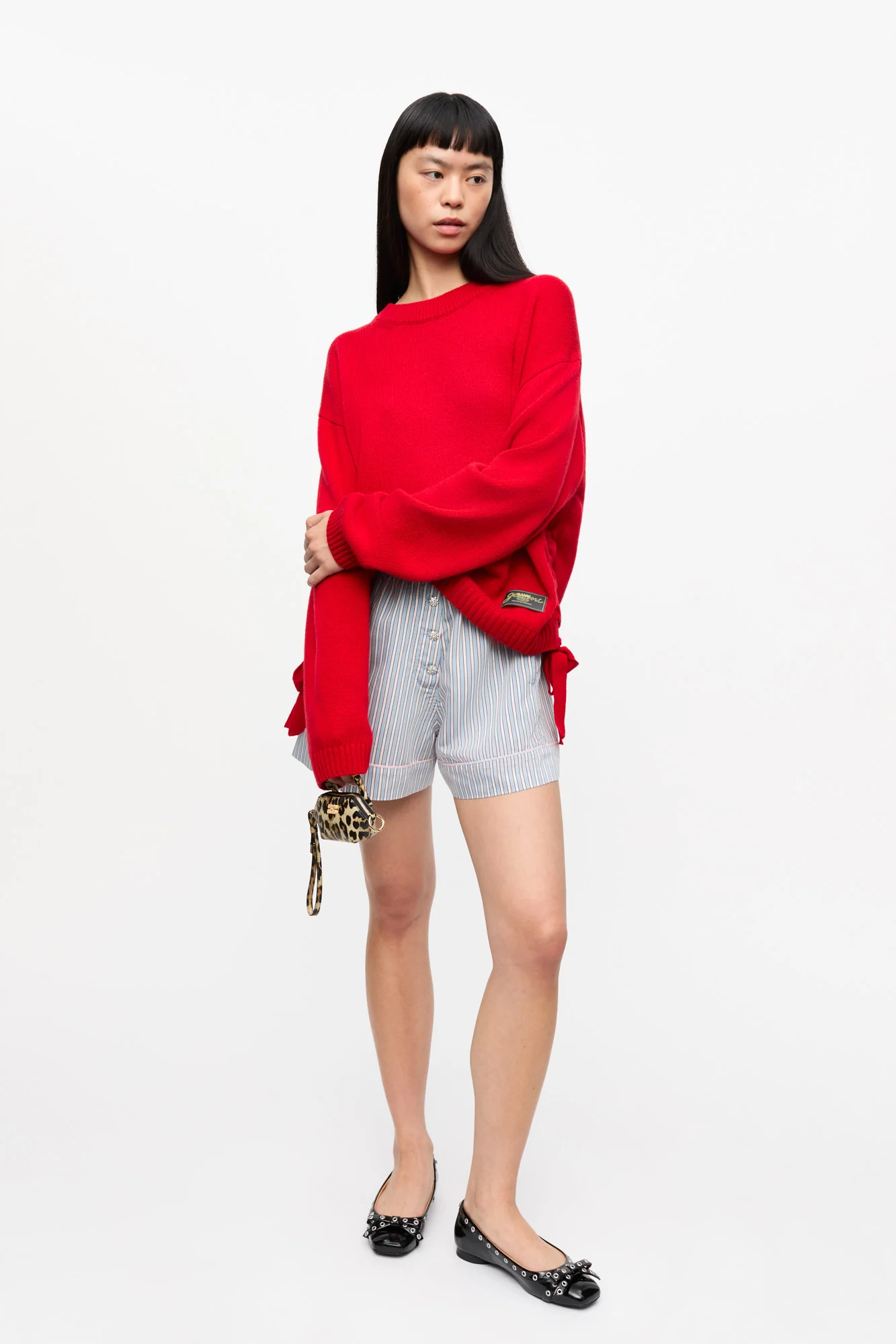 Future Wool Mix Oversized Jumper | Racing Red - Image 3