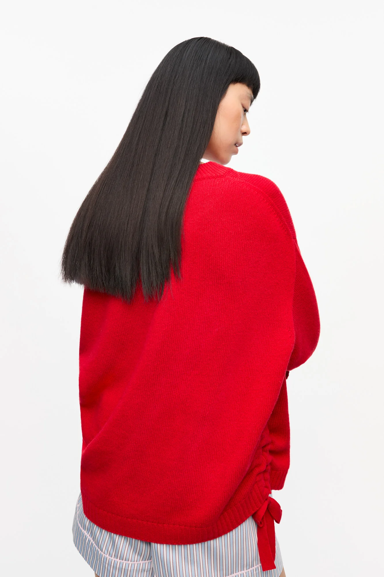 Future Wool Mix Oversized Jumper | Racing Red - Image 4