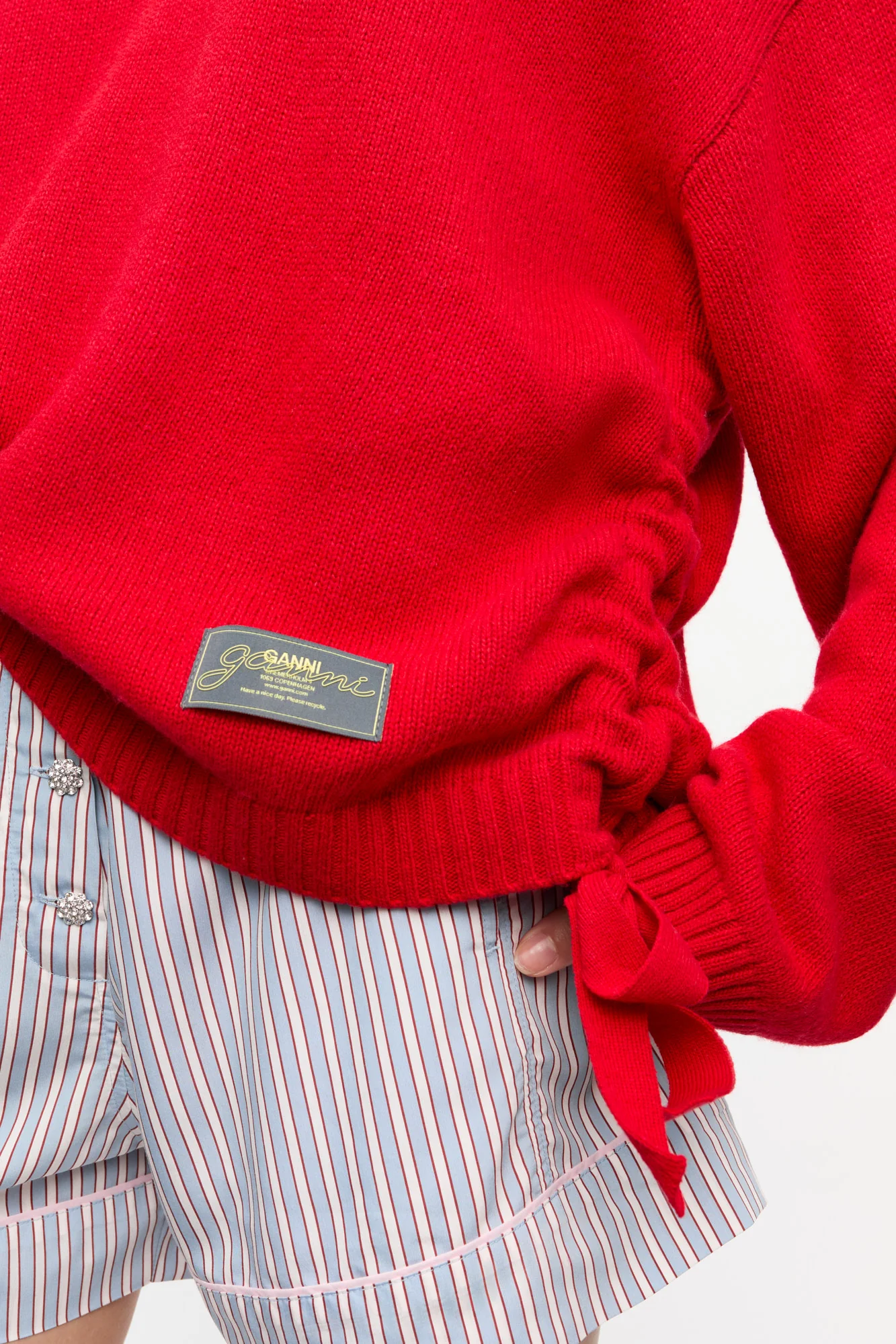 Future Wool Mix Oversized Jumper | Racing Red - Image 6