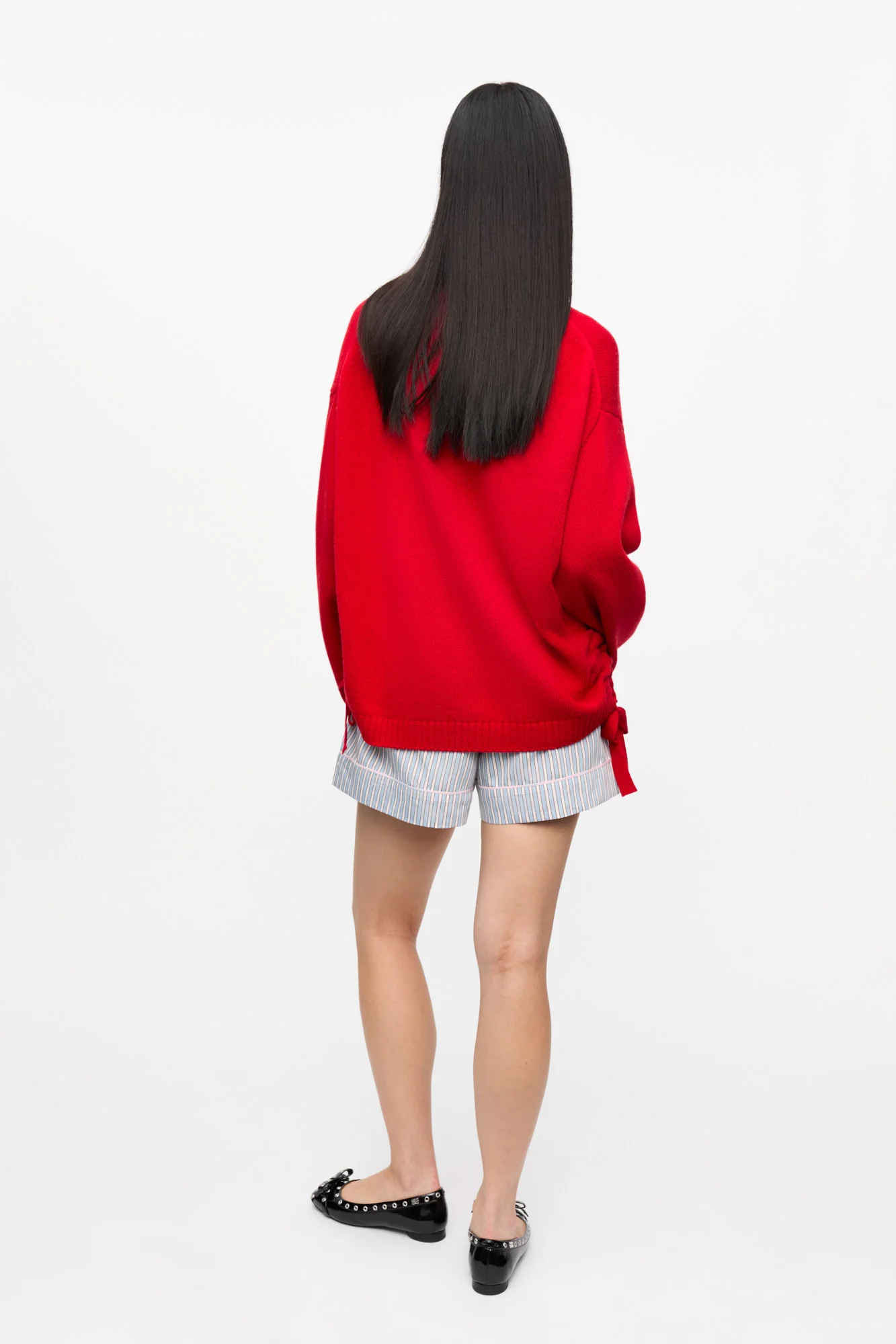 Future Wool Mix Oversized Jumper | Racing Red - Image 7
