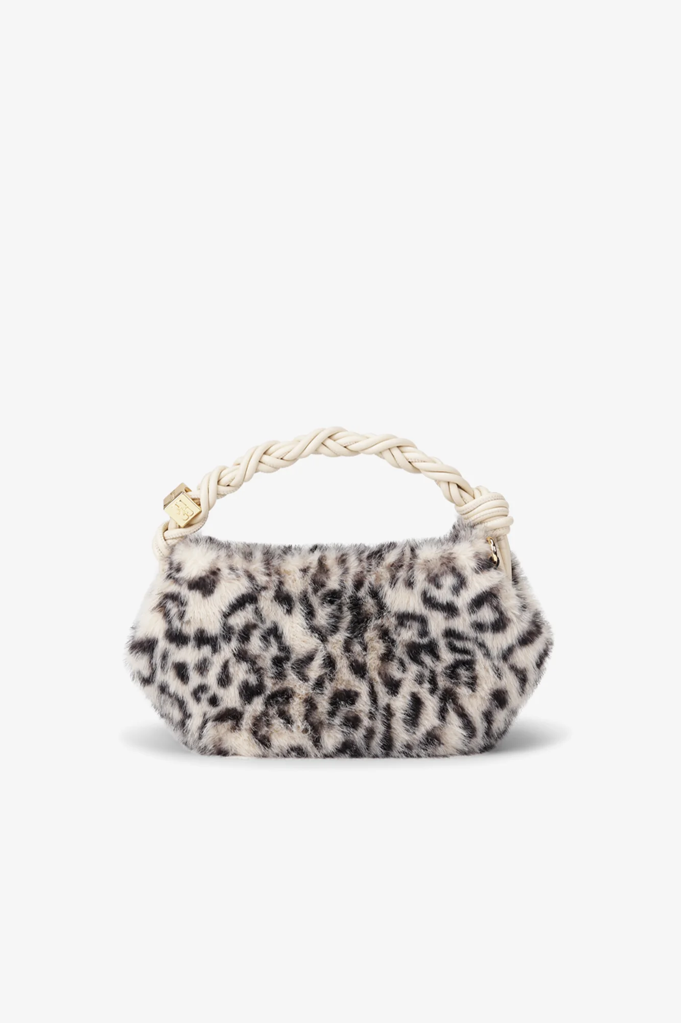 Ganni Bou Bag Mini Fur Print | Leopard - Image 3