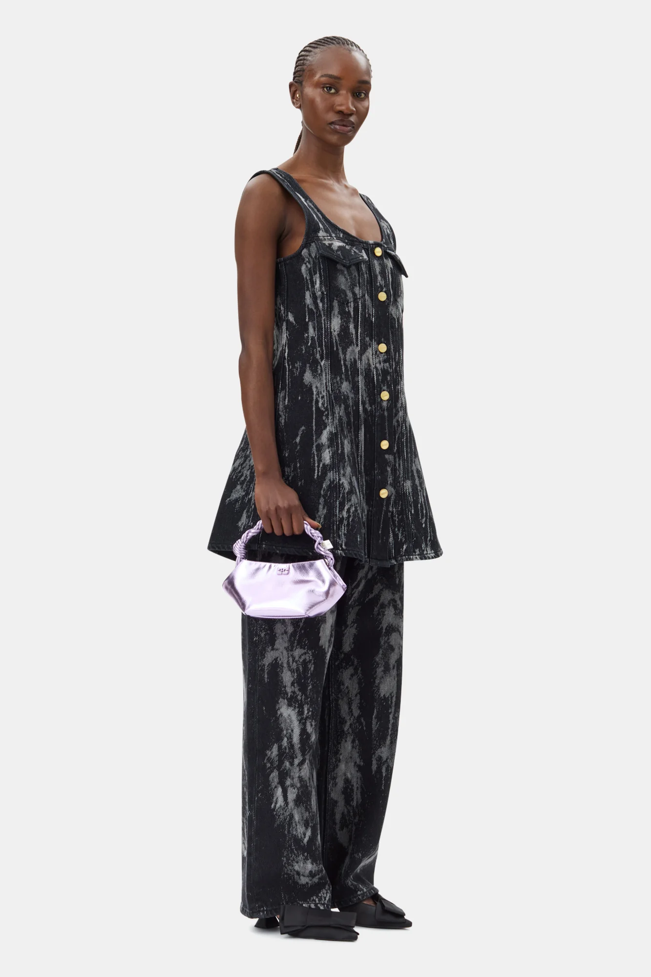Ganni Bou Bag Mini Metallic | Pink Lavender - Image 4