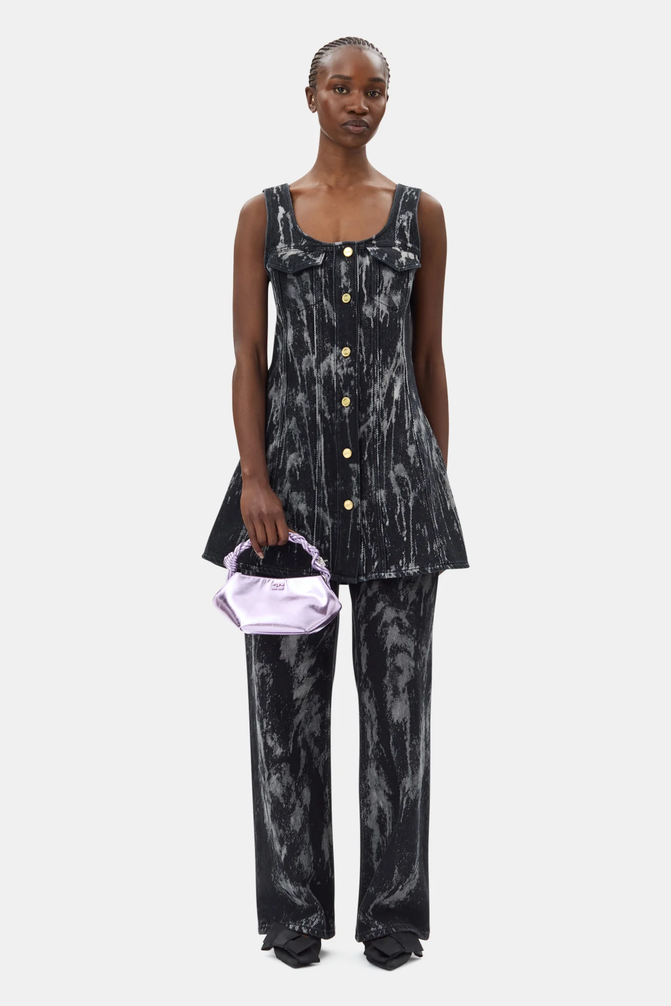 Ganni Bou Bag Mini Metallic | Pink Lavender - Image 5