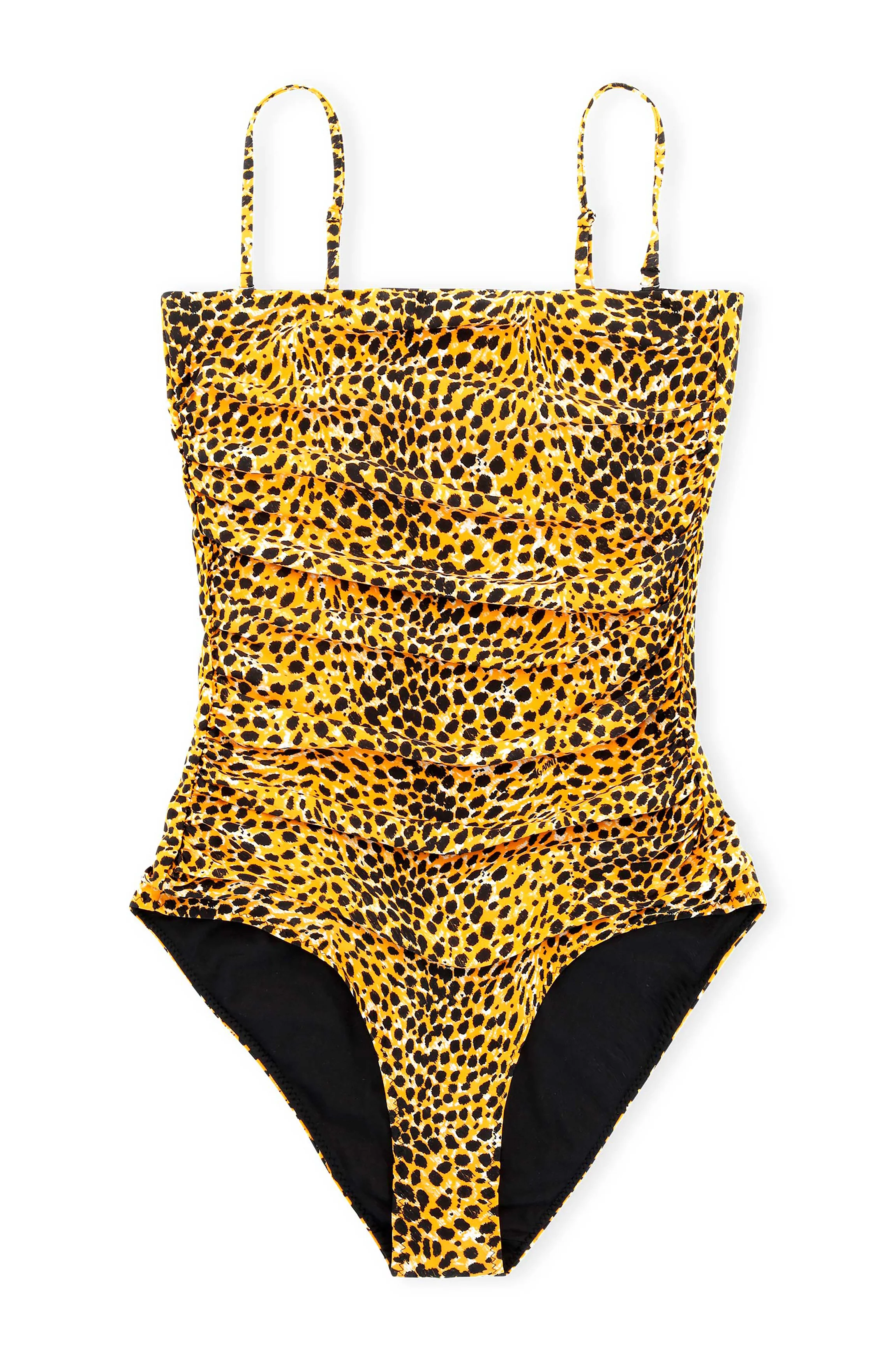 Gathered Swimsuit | Bright Marigold
