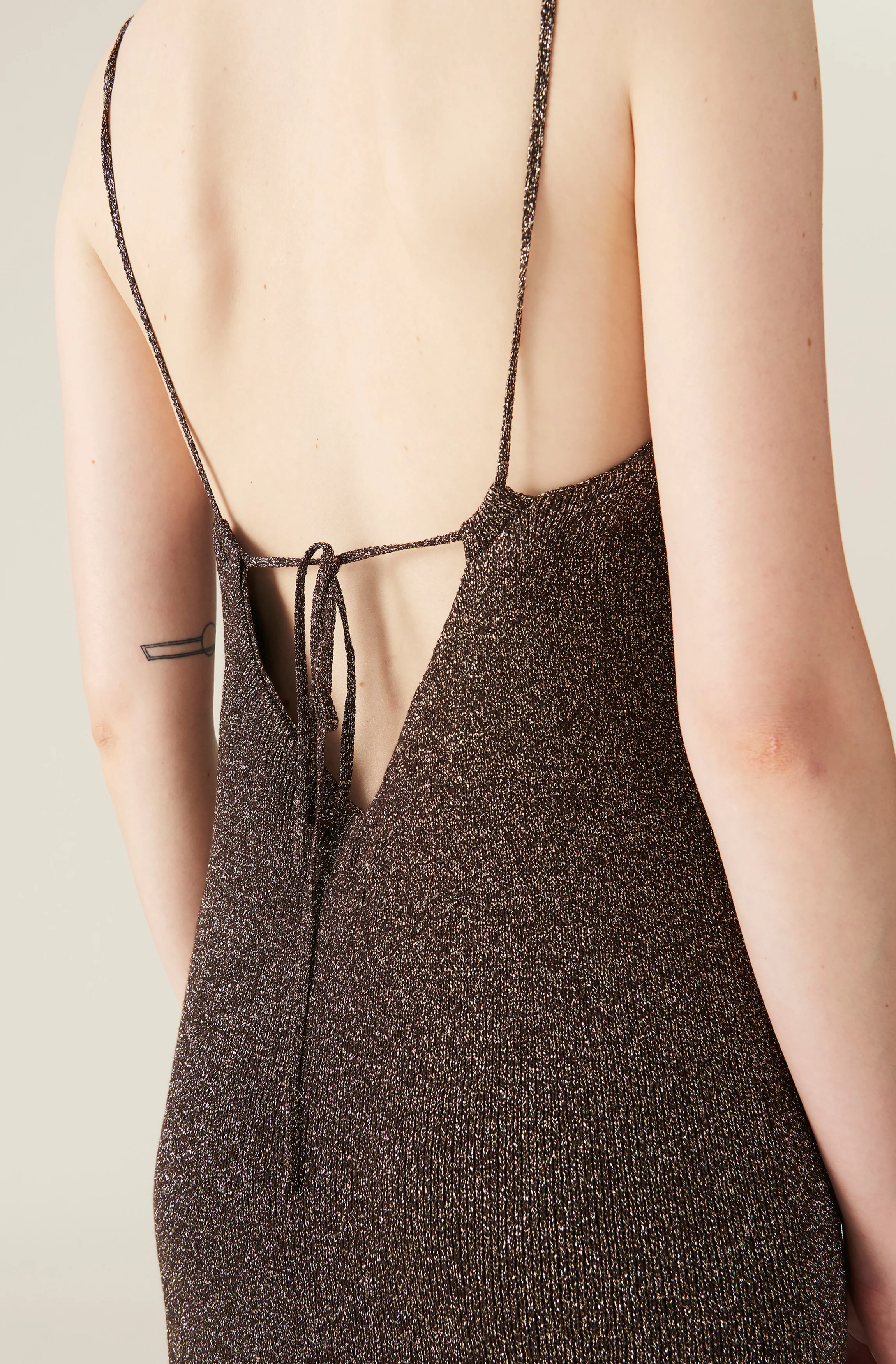 Glitter Knit Strap Dress | Mole - Image 4