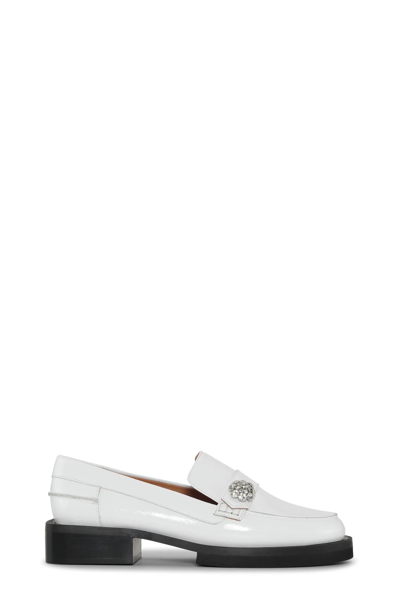 Glossy Jewel Moccasins | Egret