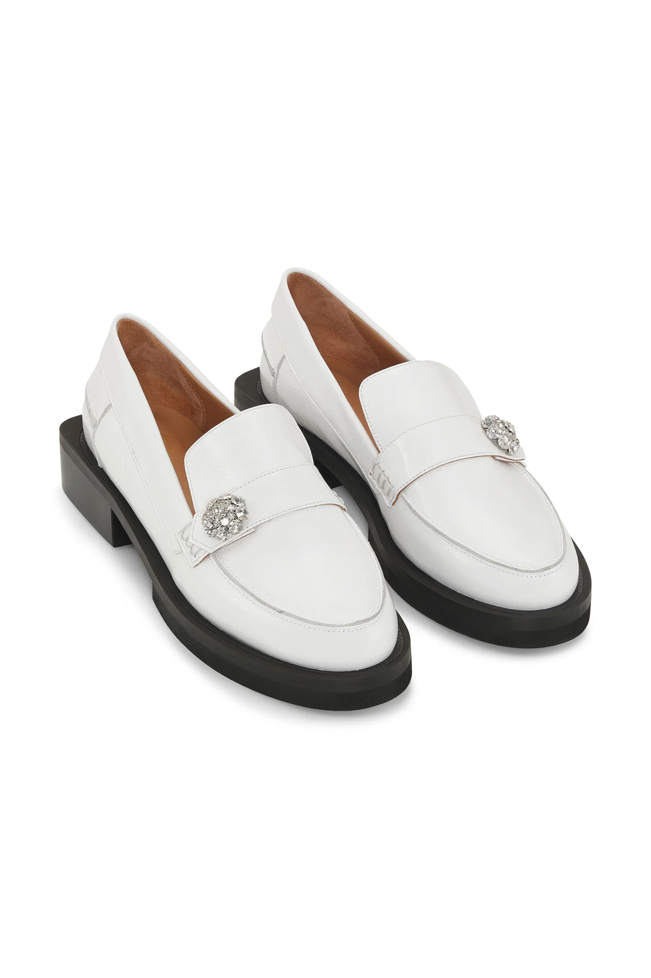 Glossy Jewel Moccasins | Egret - Image 3