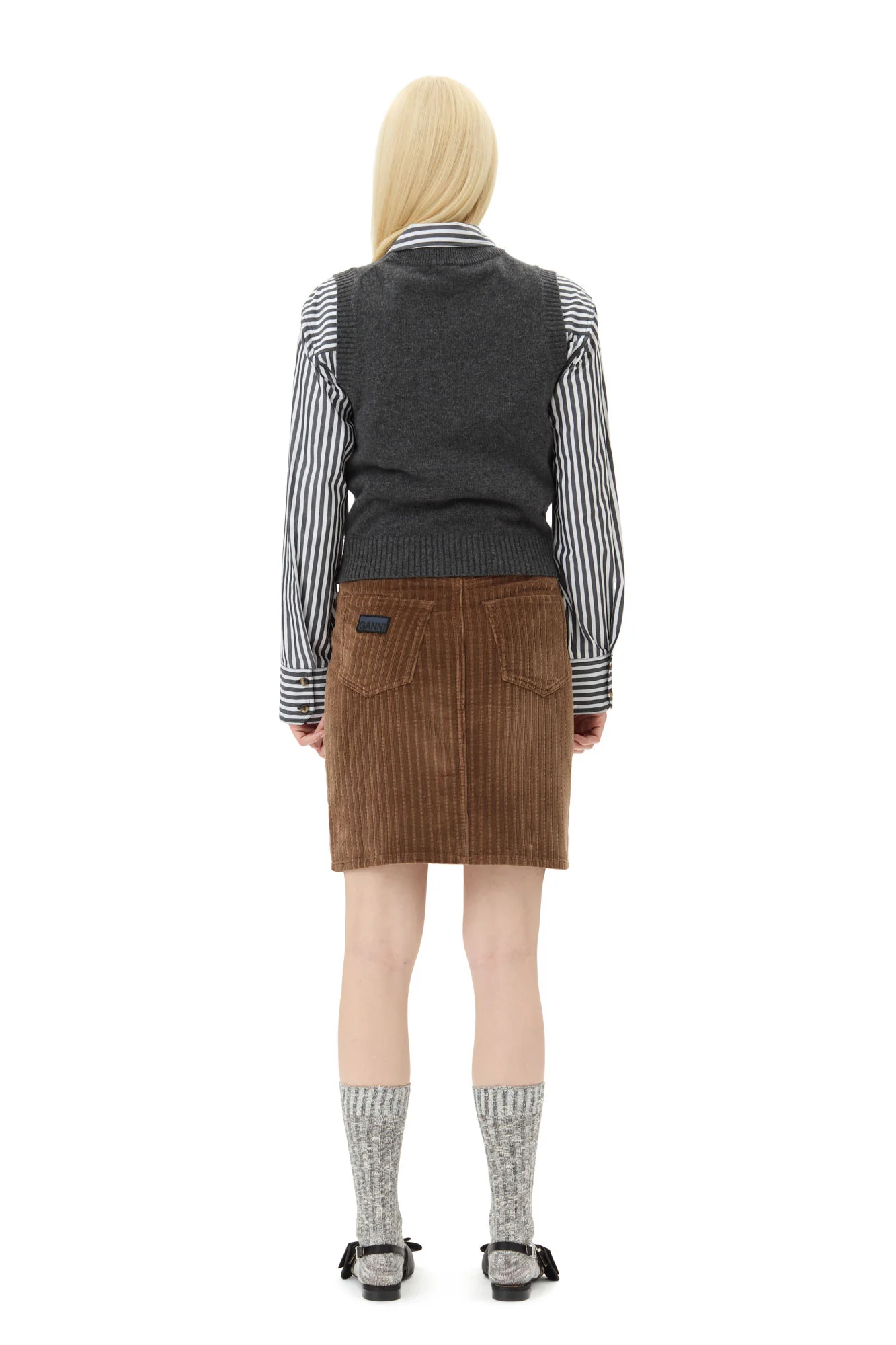 Graphic Cats Vest | Gray Quill - Image 6