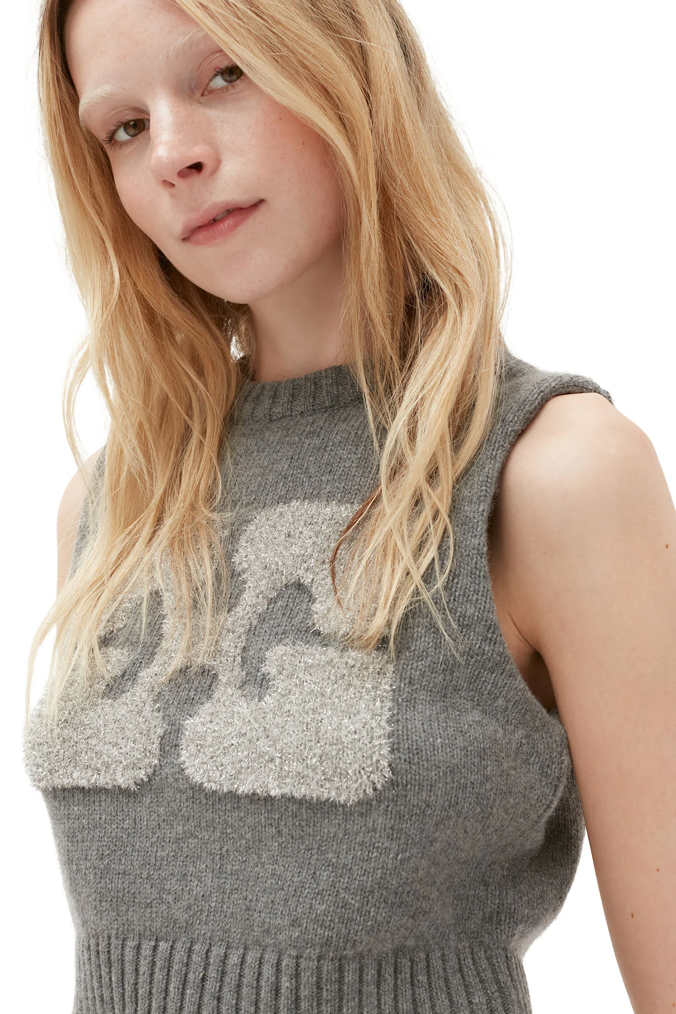 Graphic Cropped Vest | High Rise - Image 6