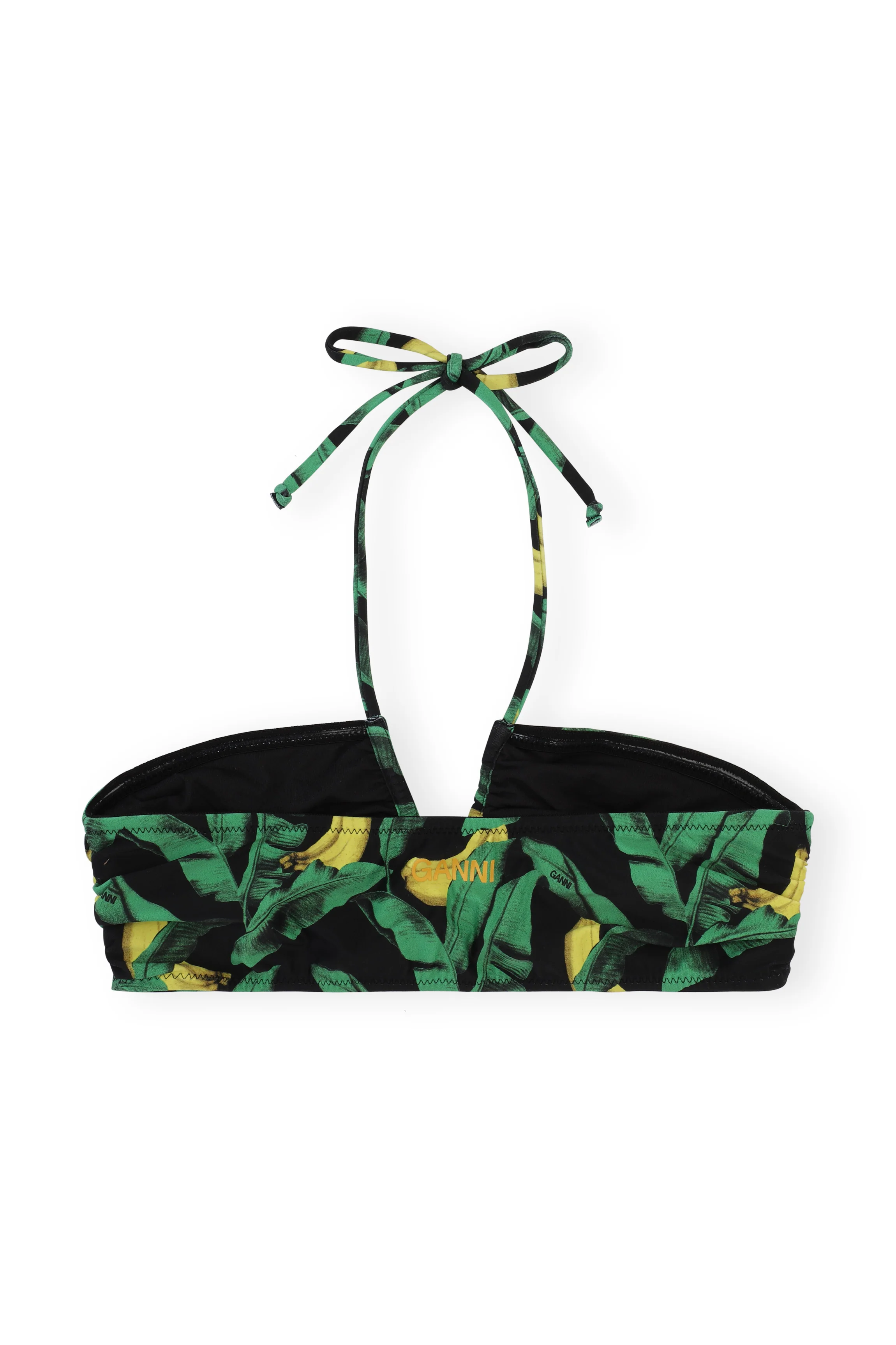 Halter Bikini Top | Banana Tree Black - Image 2