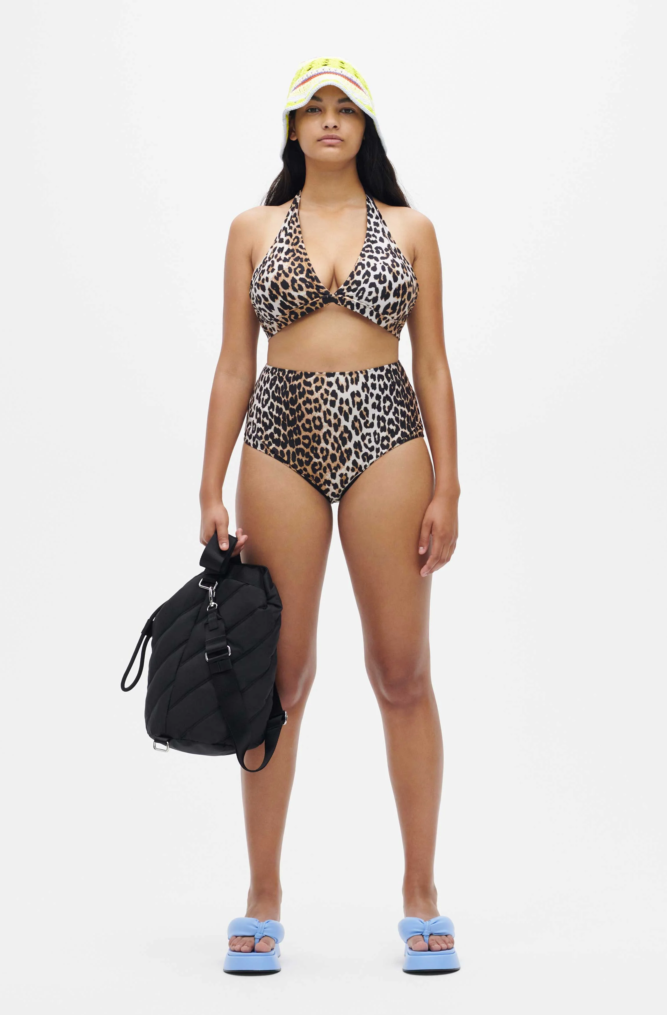 Halter Bikini Top | Leopard - Image 3