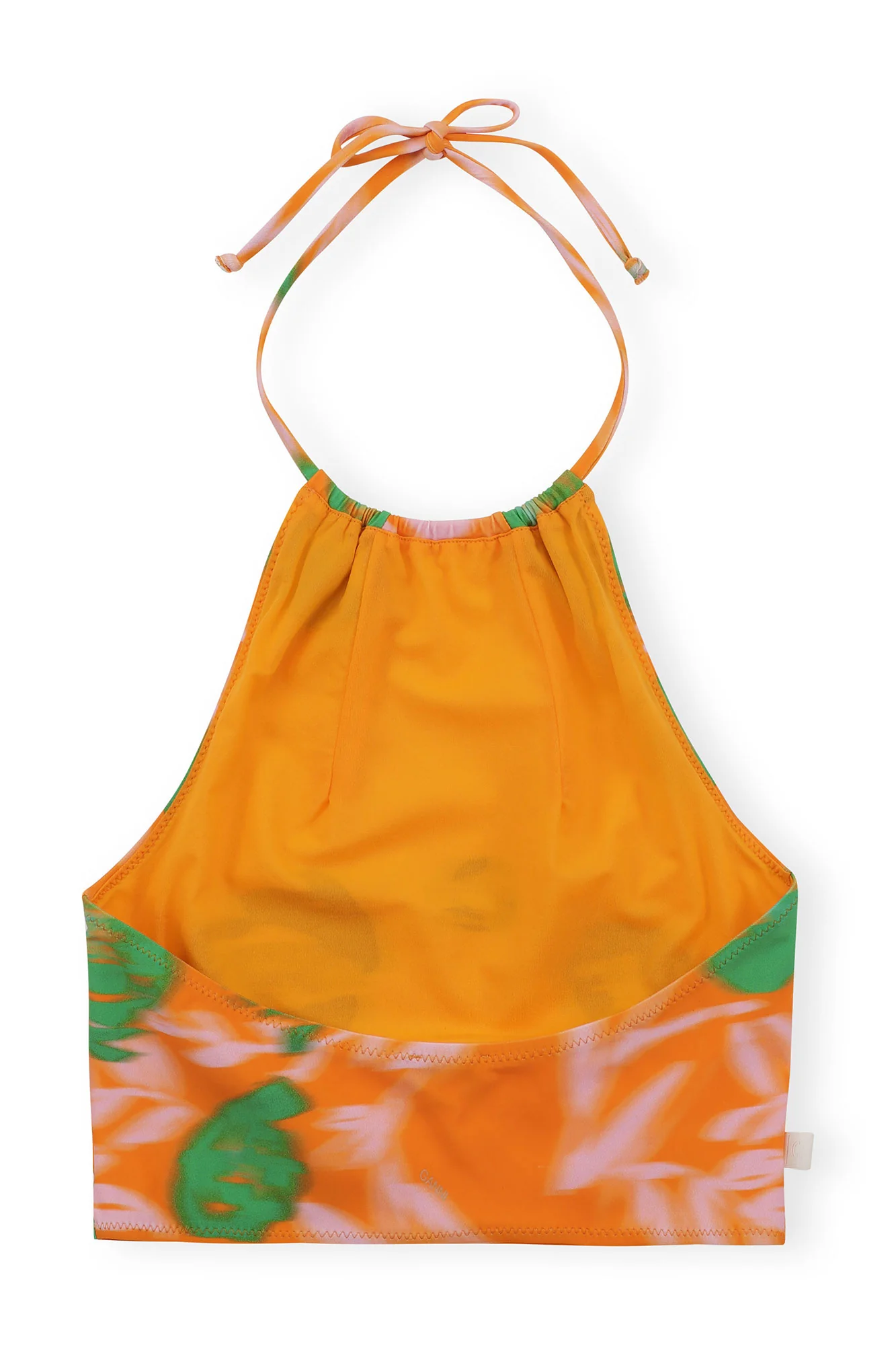 Halter Bikini Top | Vibrant Orange - Image 2