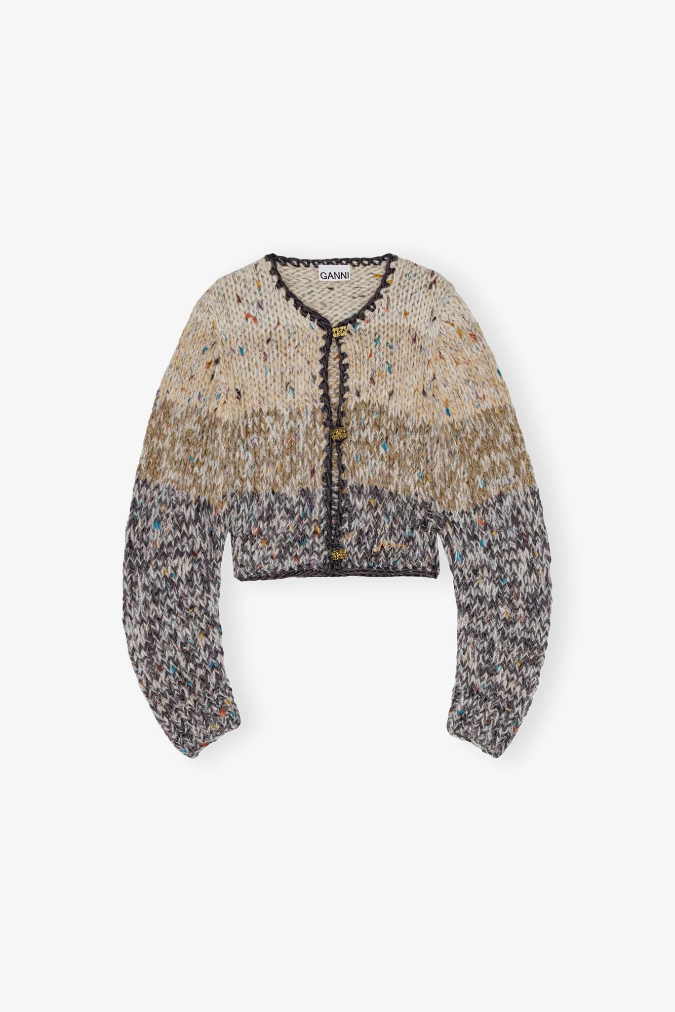 Handknit Crop Cardigan | Paloma Melange