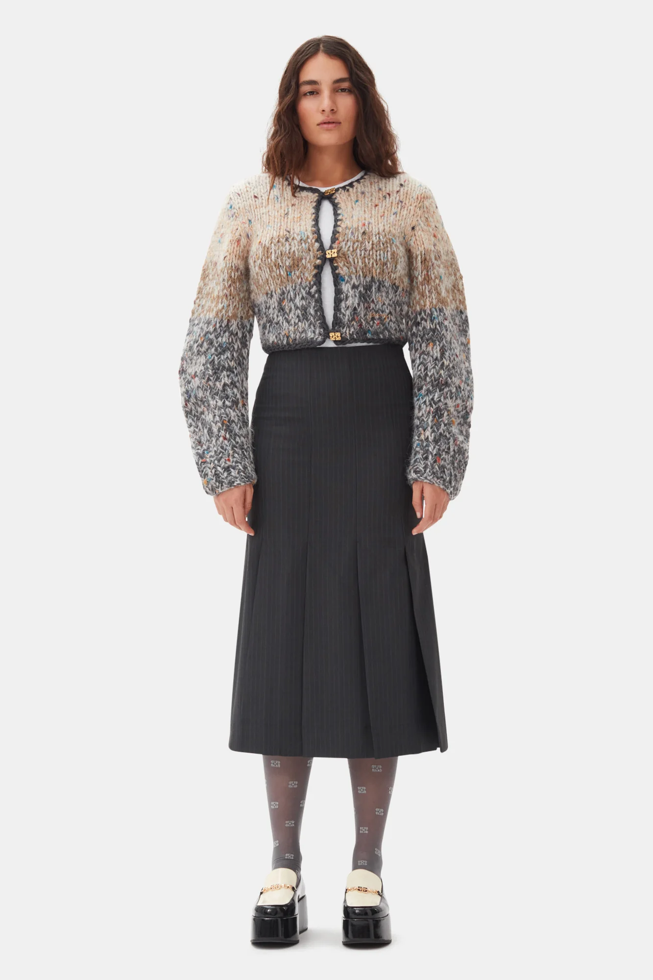 Handknit Crop Cardigan | Paloma Melange - Image 4