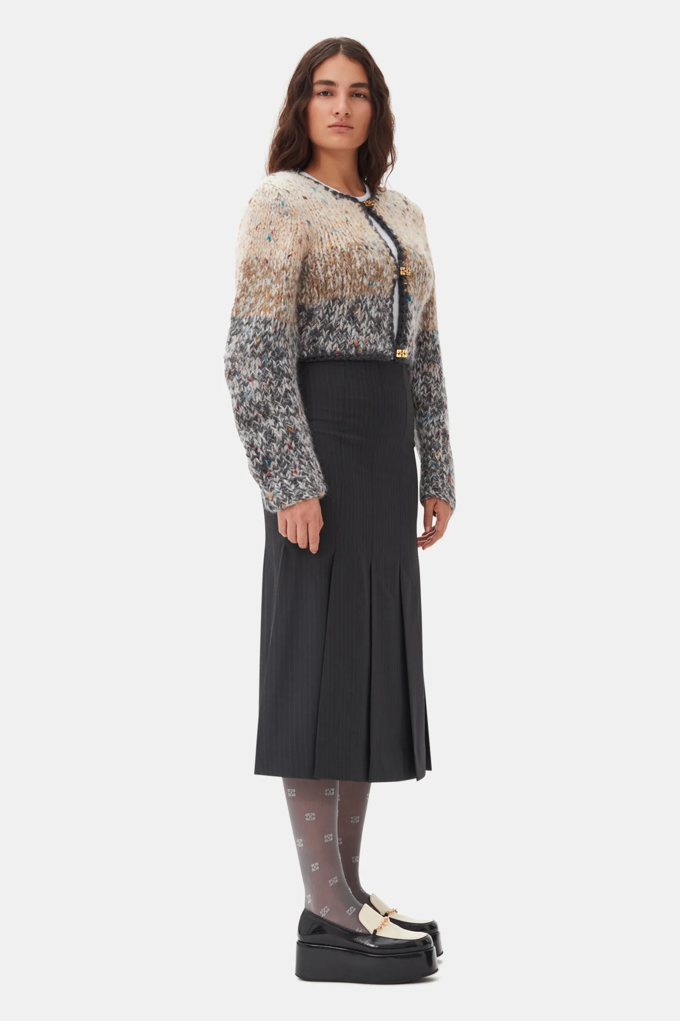 Handknit Crop Cardigan | Paloma Melange - Image 5