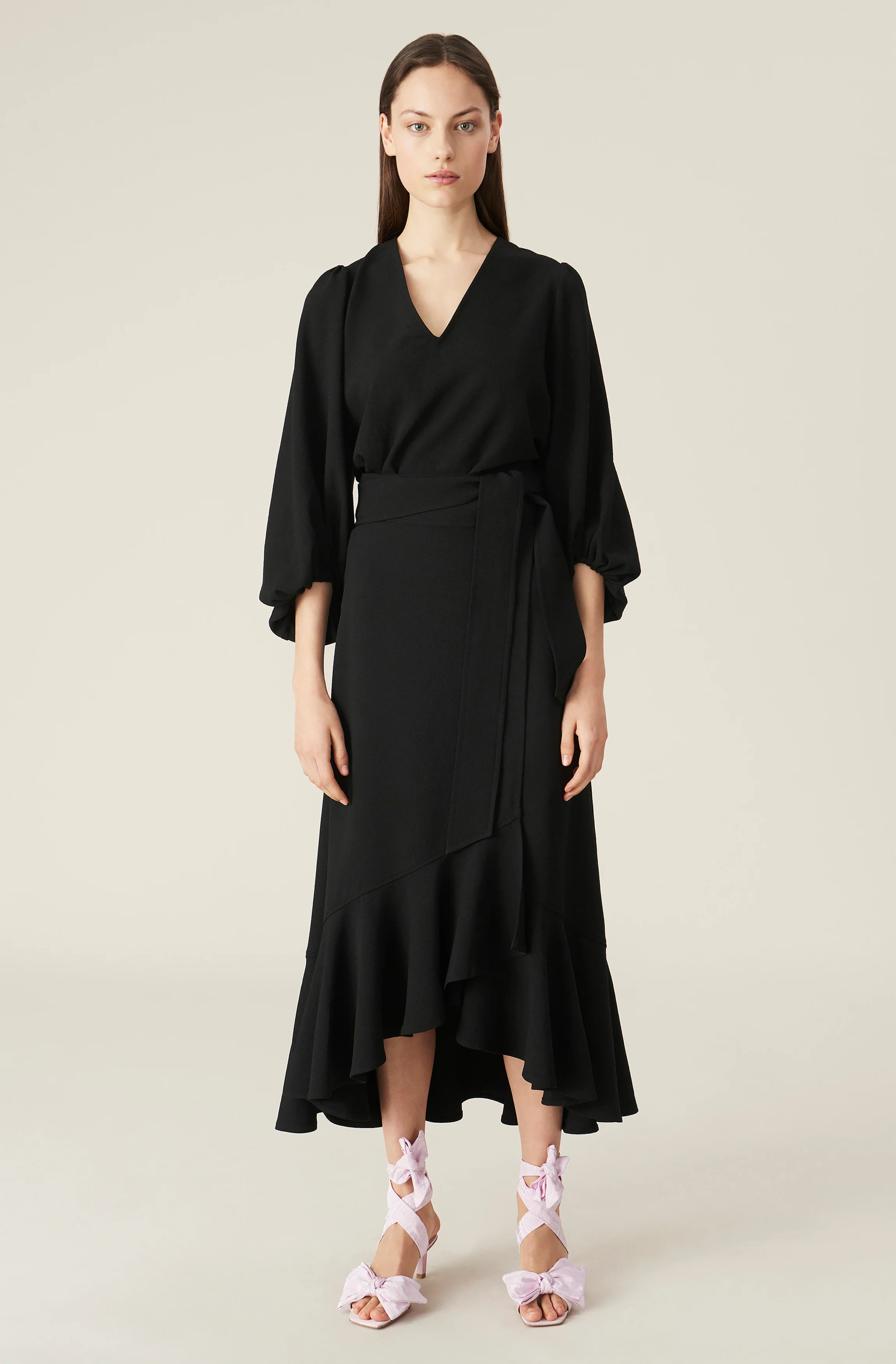 Heavy Crepe Blouse | Black - Image 3
