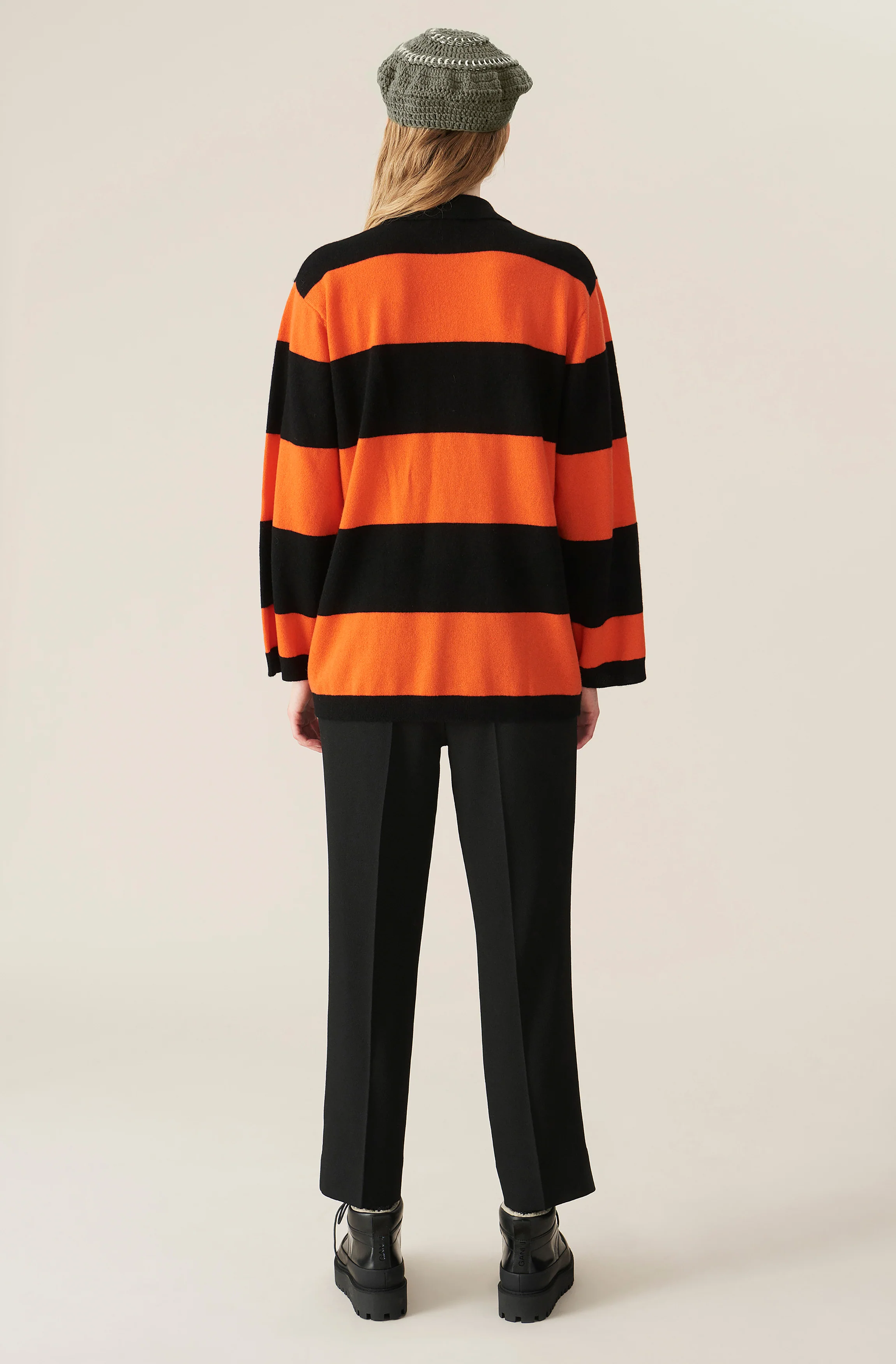 Heavy Crepe Trousers | Black - Image 3