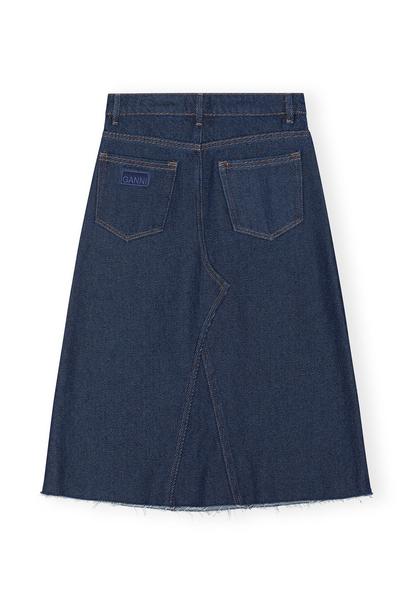 Heavy Denim Midi Skirt | Rinse - Image 2