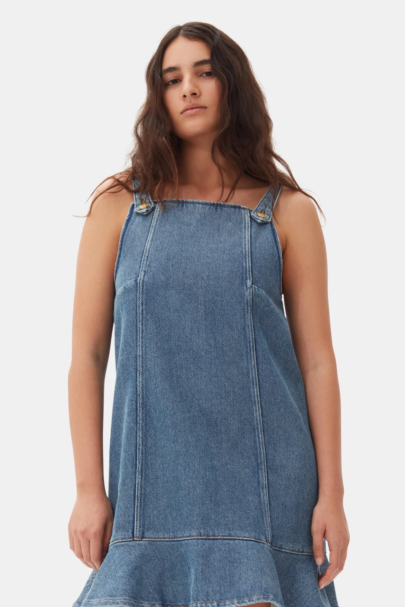 Heavy Denim Mini Dress | Tint Wash - Image 4