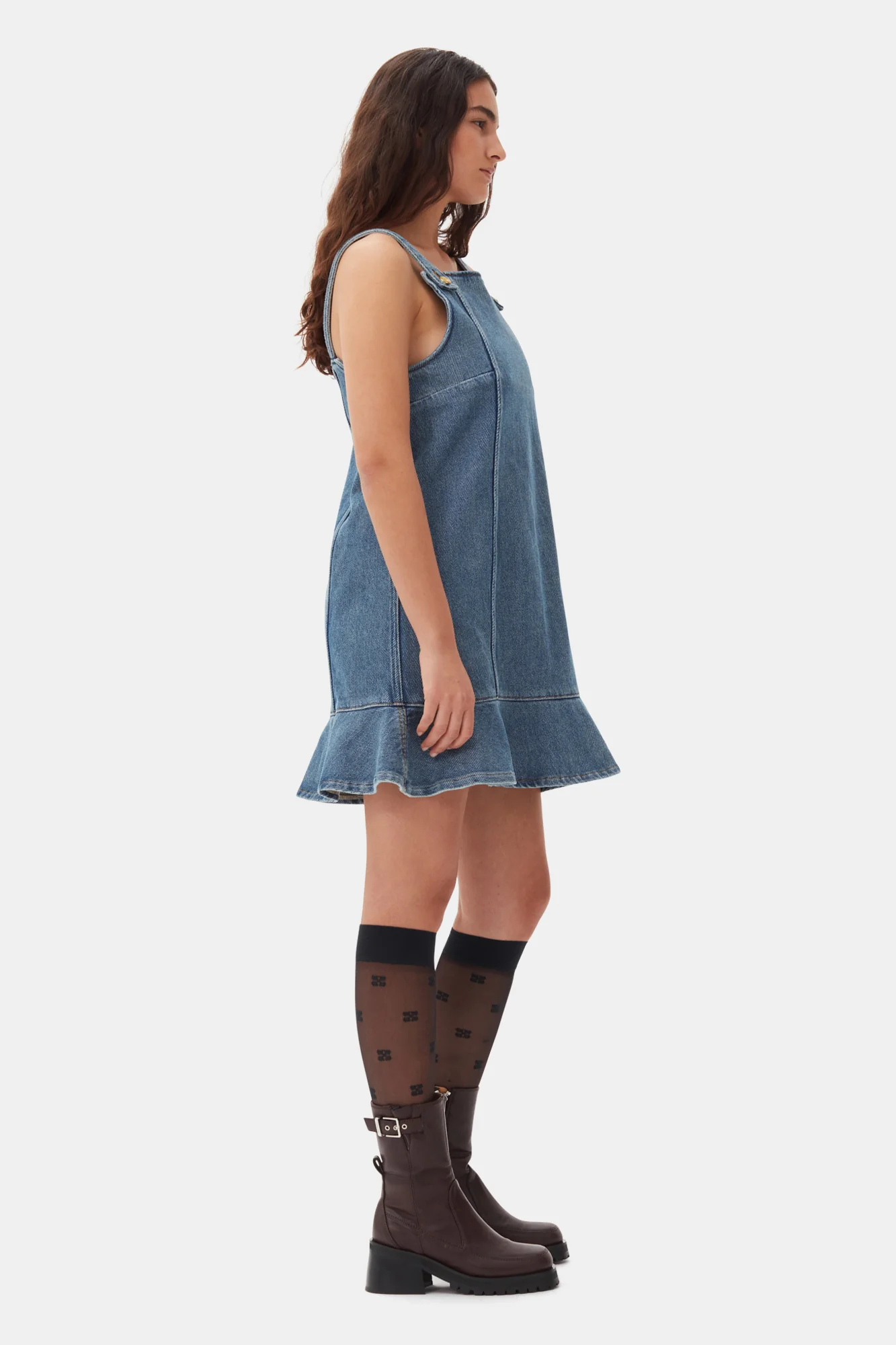 Heavy Denim Mini Dress | Tint Wash - Image 5