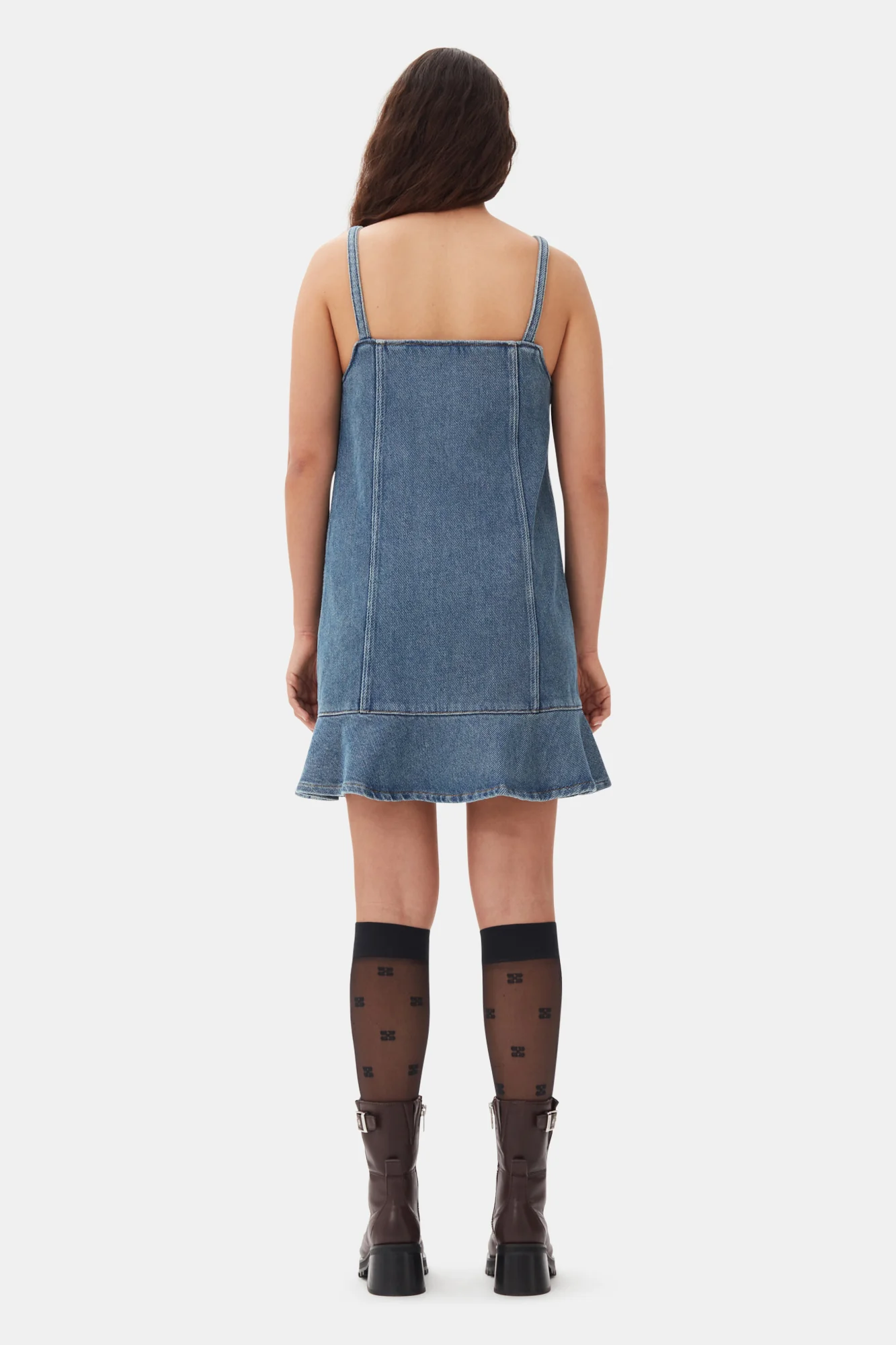 Heavy Denim Mini Dress | Tint Wash - Image 6