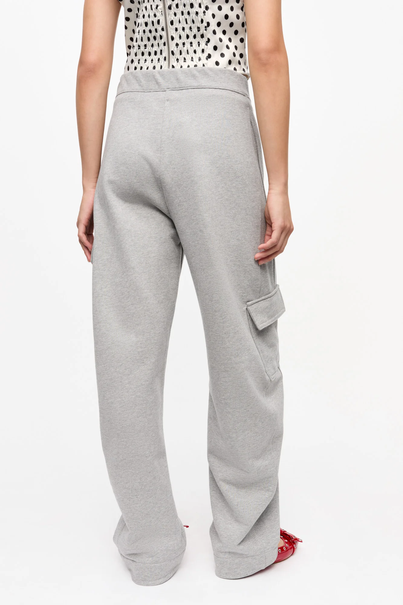 Heavy Terry Curved Trousers | Paloma Melange - Image 5