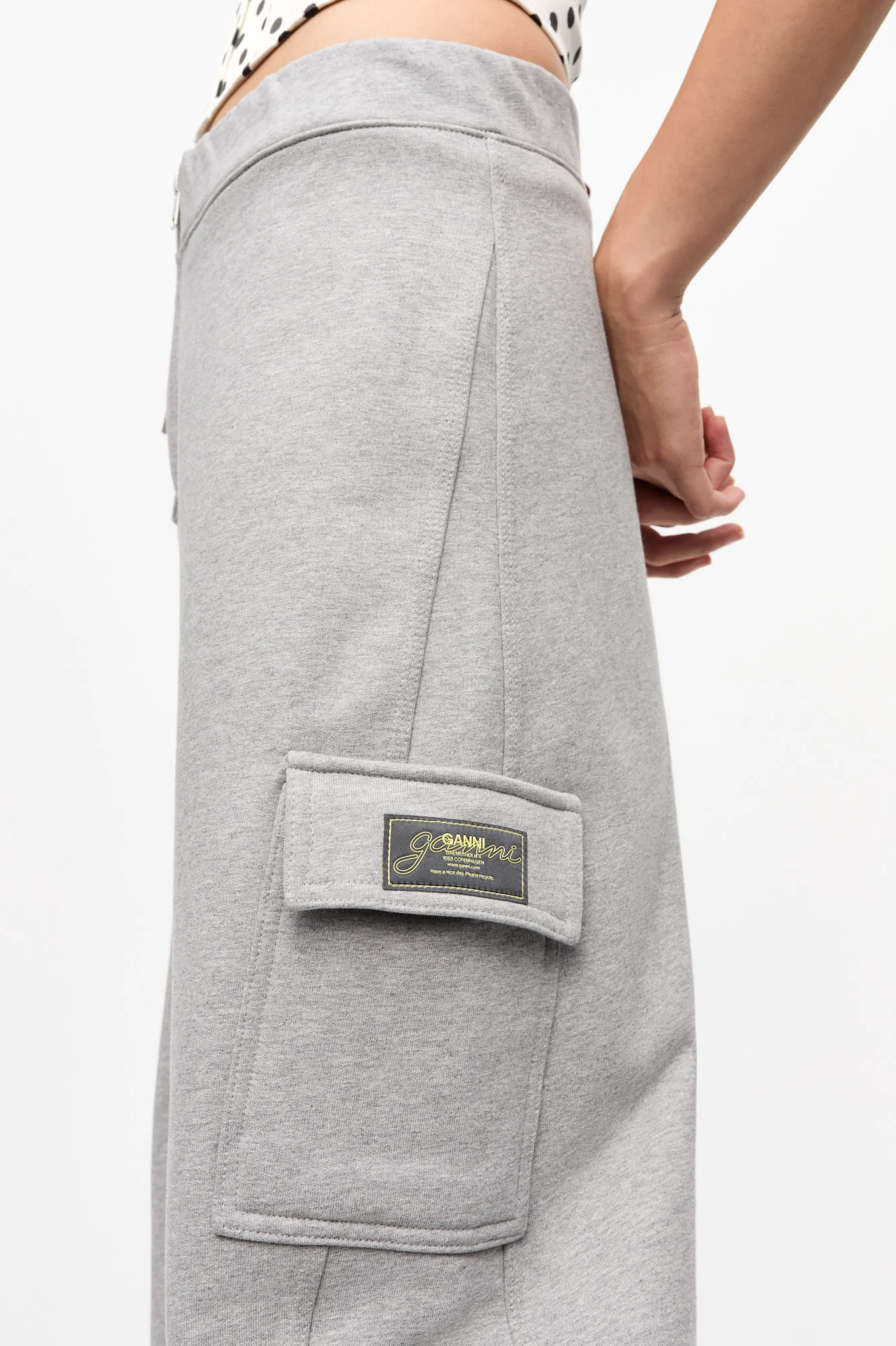 Heavy Terry Curved Trousers | Paloma Melange - Image 6