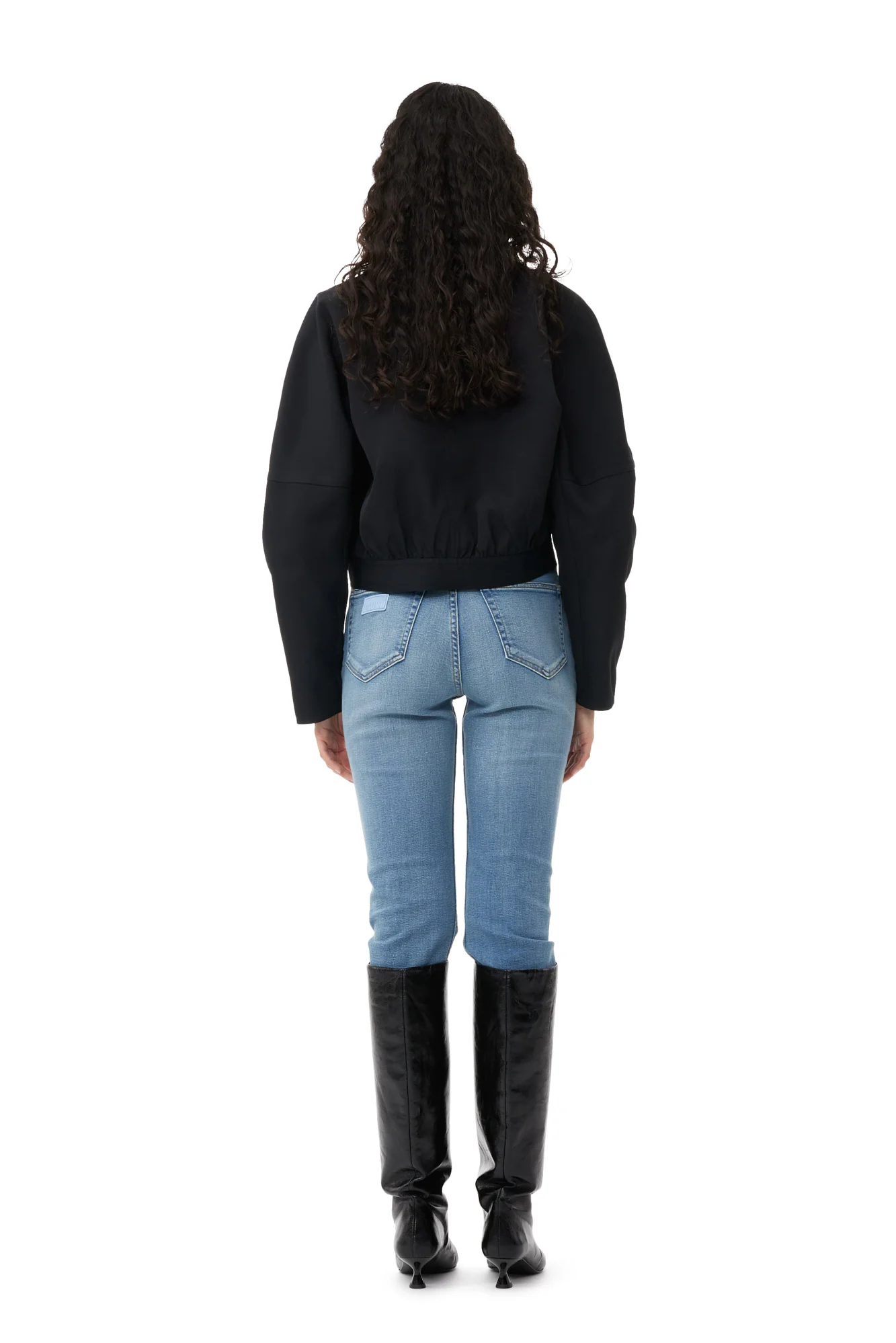 Heavy Twill Short Jacket | Black - Image 5