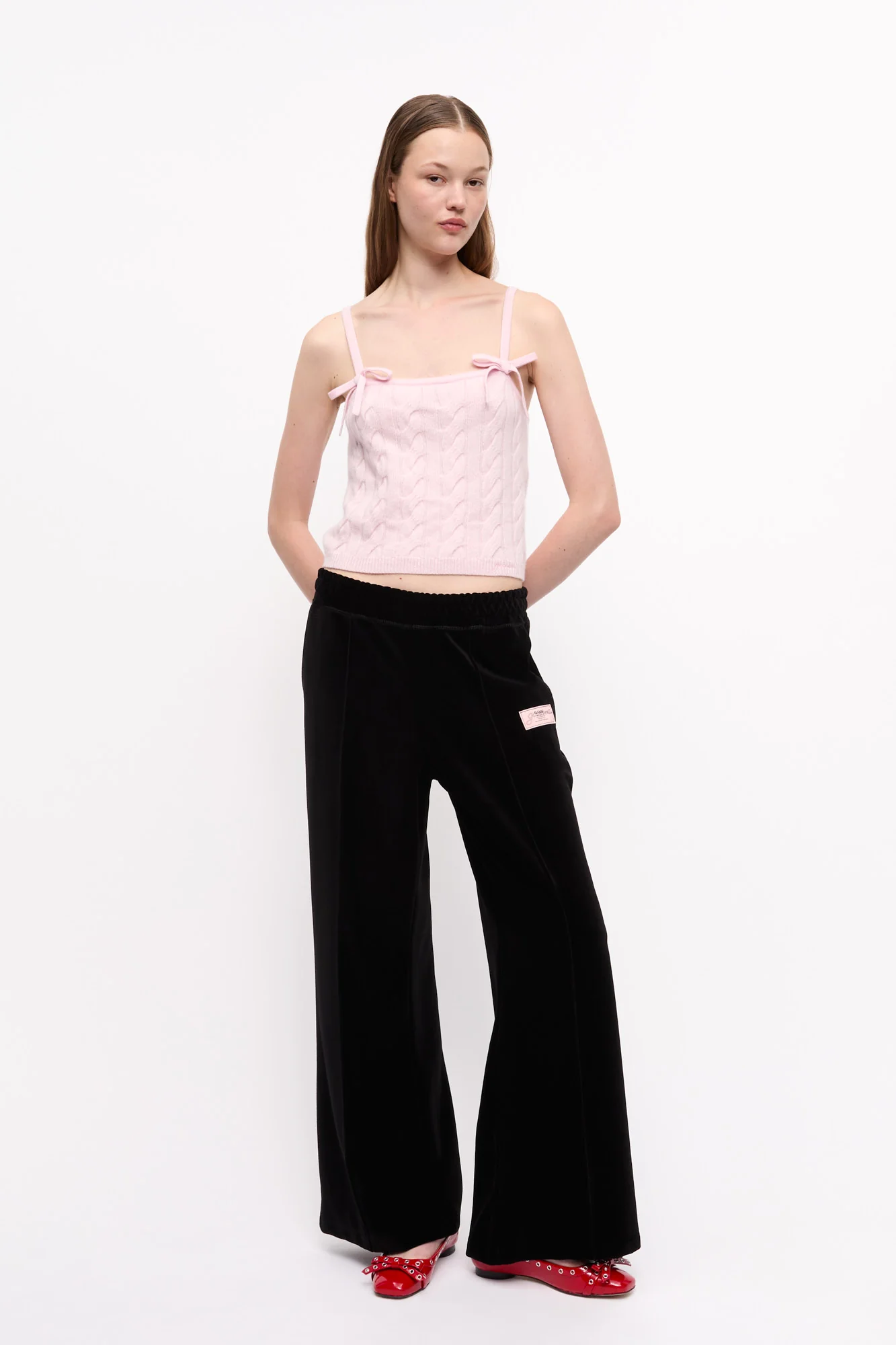 Heavy Velour Pants | Black - Image 3