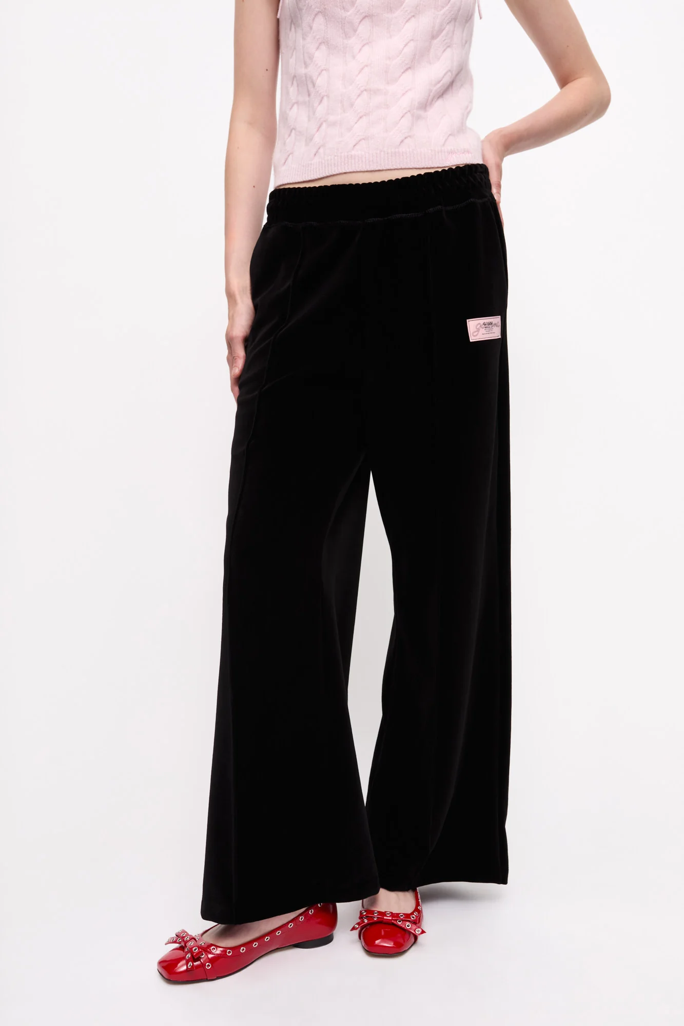 Heavy Velour Pants | Black - Image 4