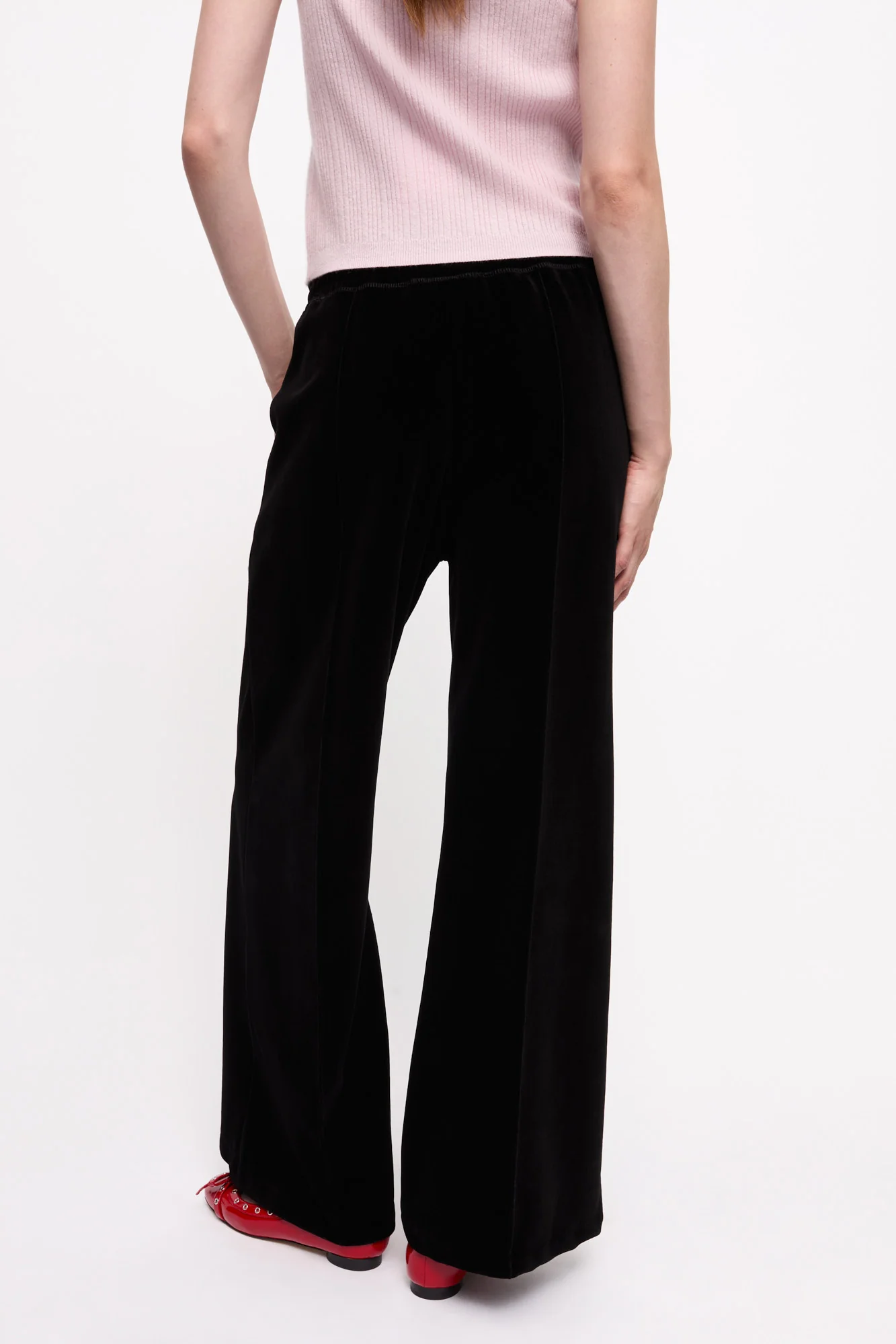 Heavy Velour Pants | Black - Image 5