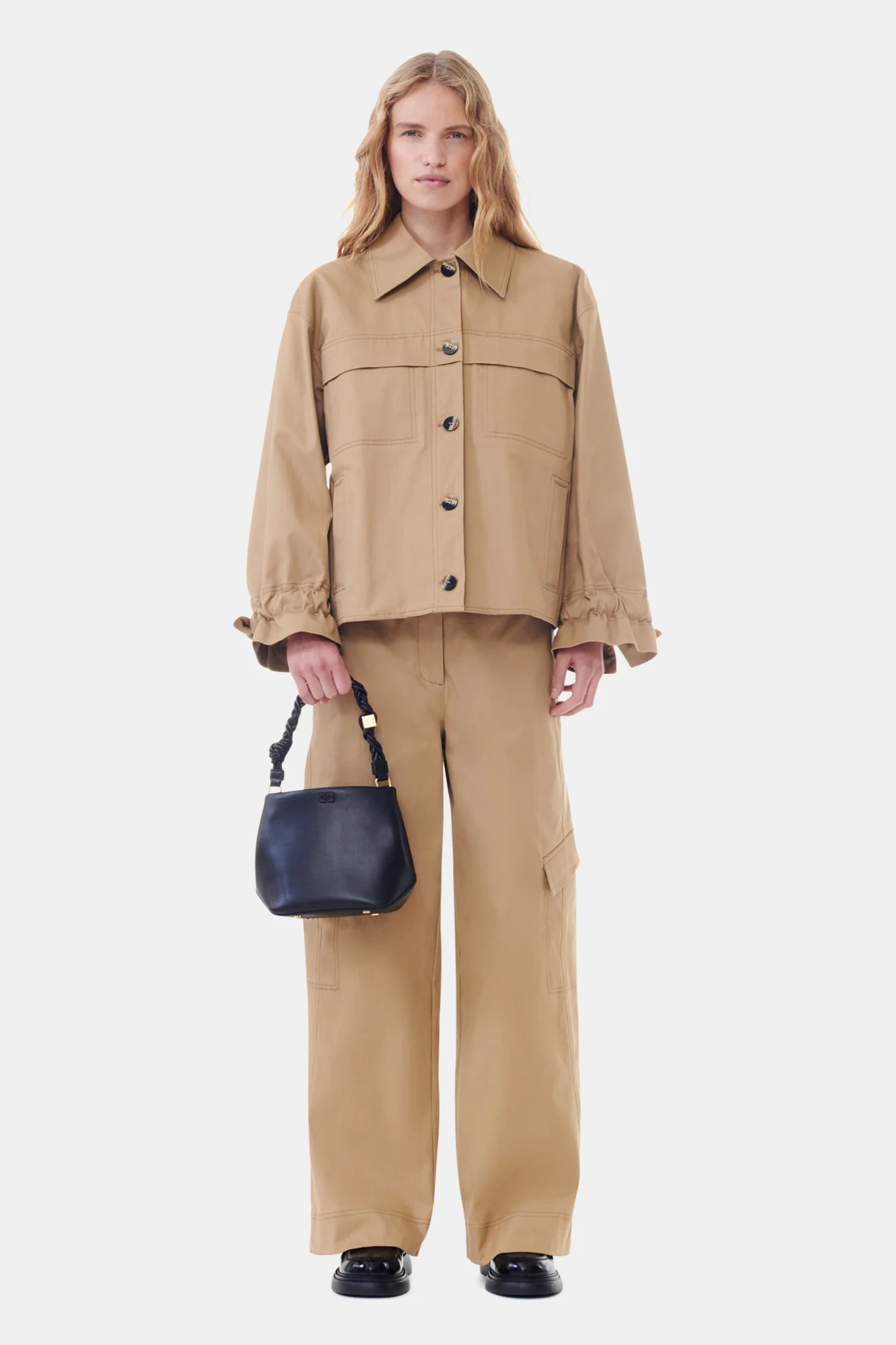 Herringbone Canvas Jacket | Tiger's Eye - Image 4