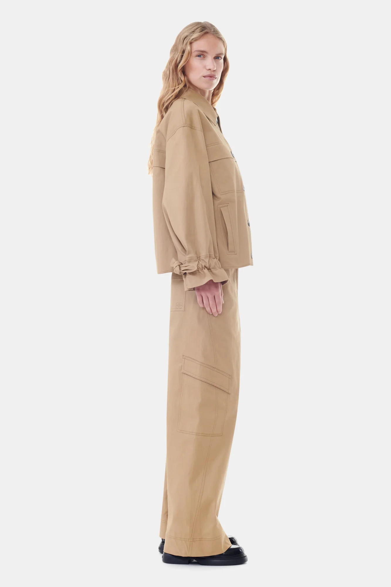 Herringbone Canvas Jacket | Tiger's Eye - Image 5