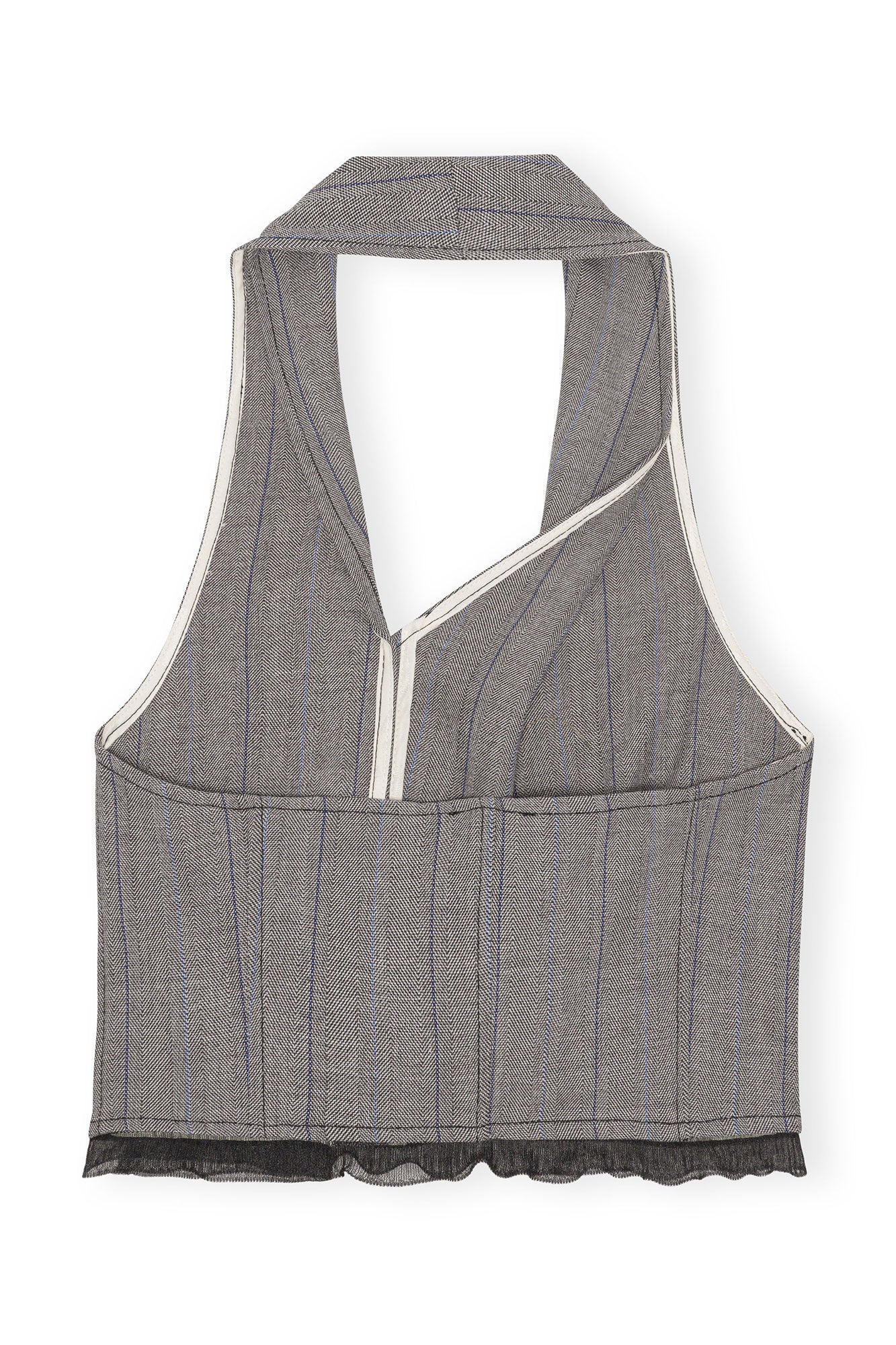 Herringbone Suiting Vest | Frost Gray - Image 2