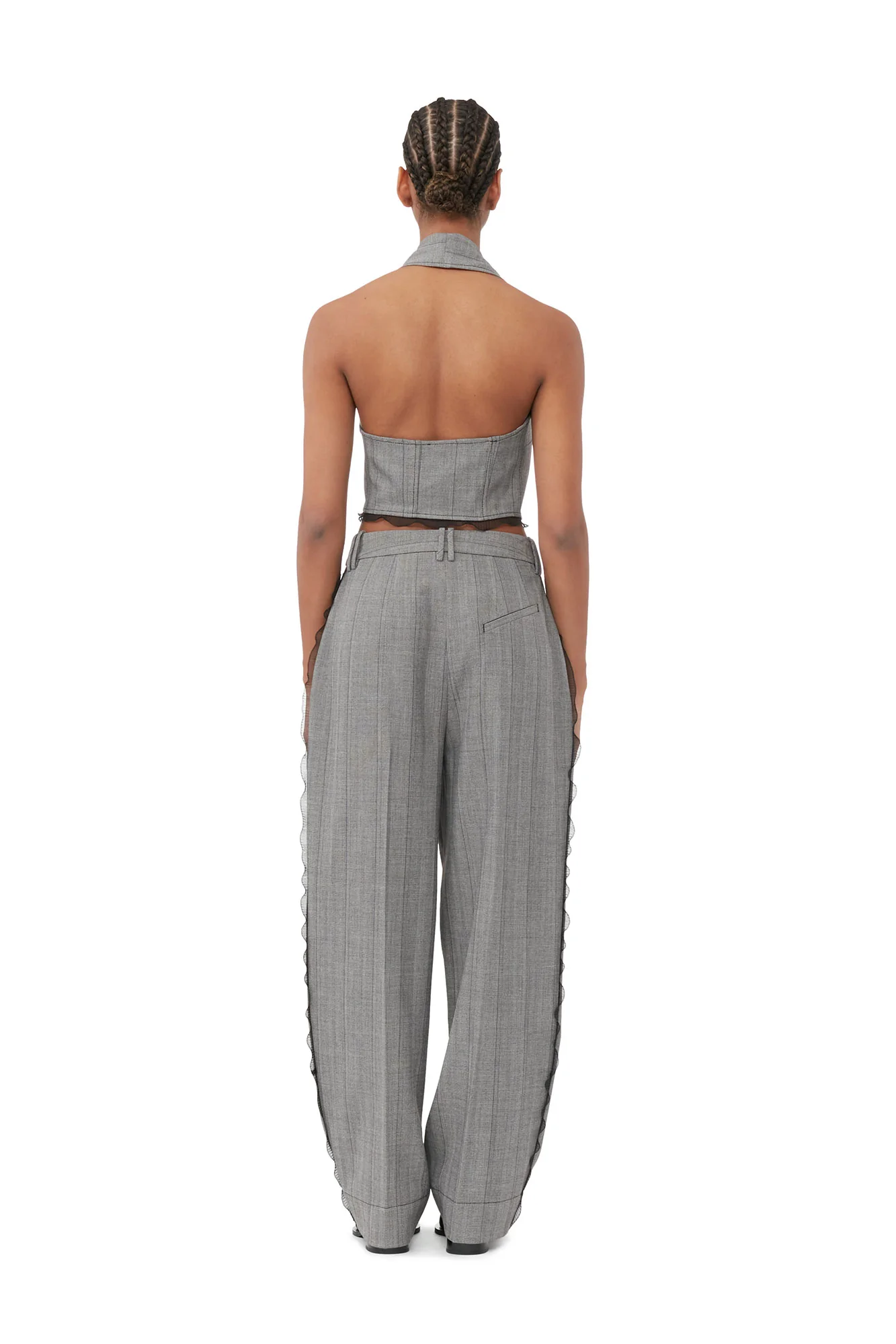 Herringbone Suiting Vest | Frost Gray - Image 5