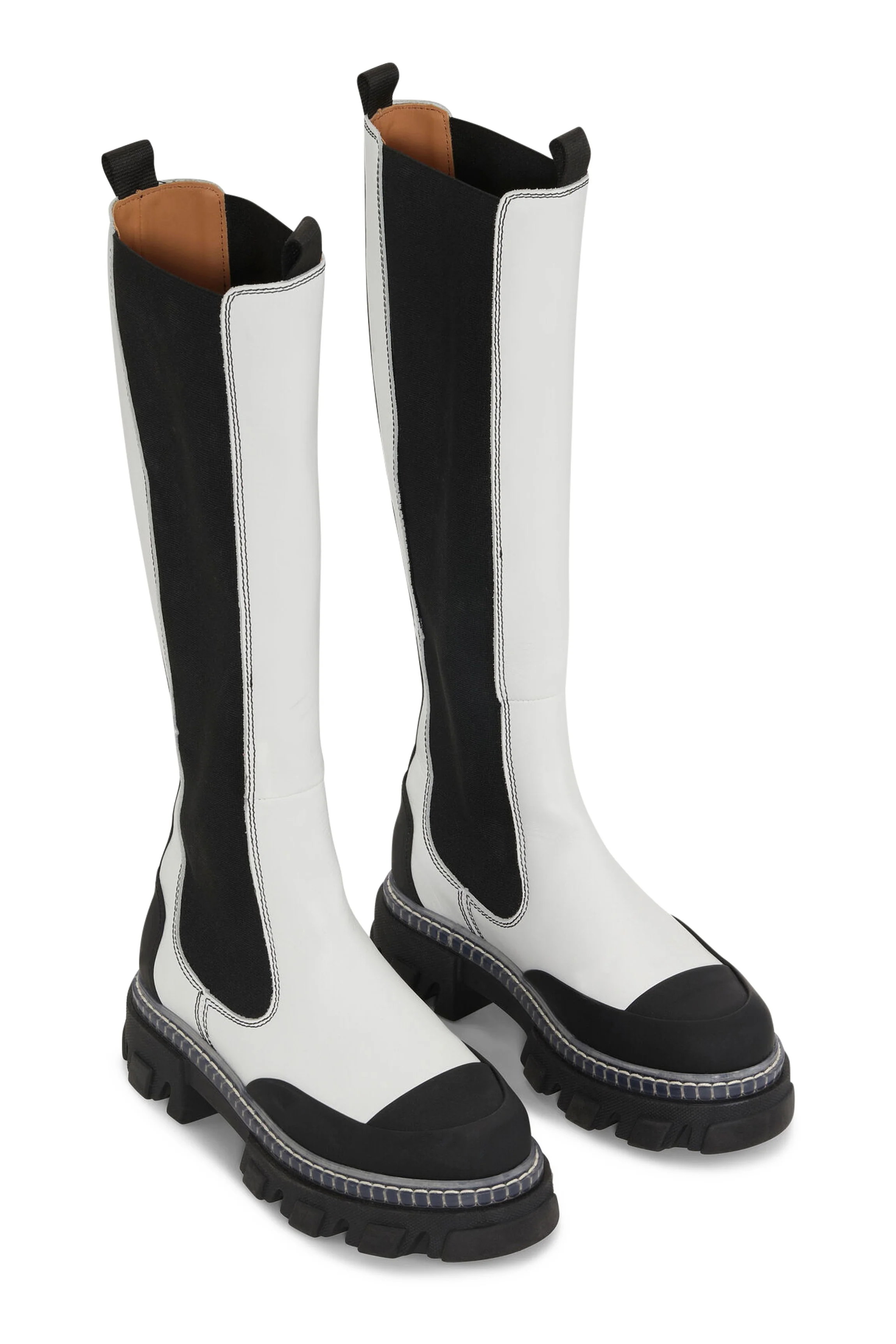 High Chelsea Boots | Egret - Image 2