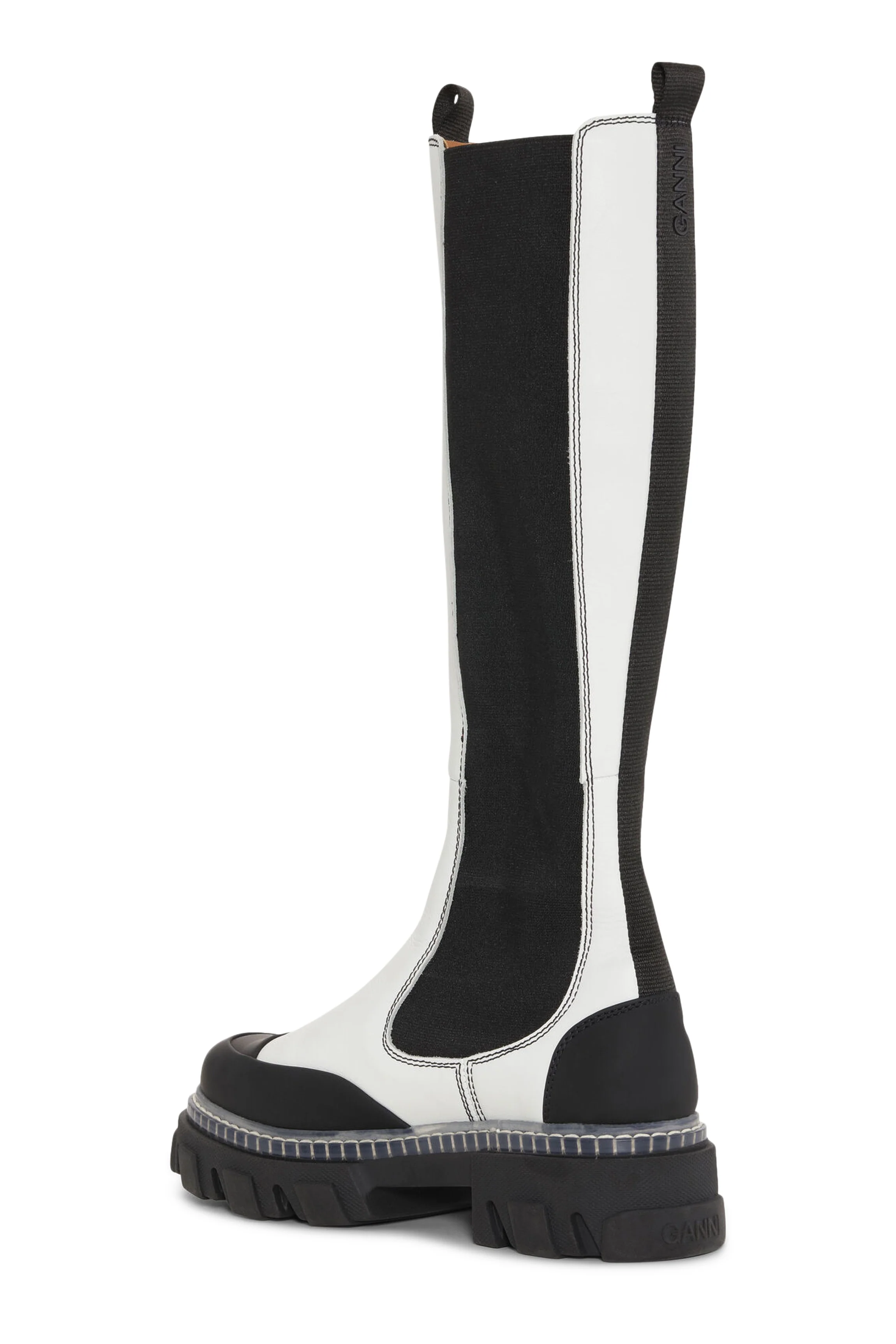 High Chelsea Boots | Egret - Image 3