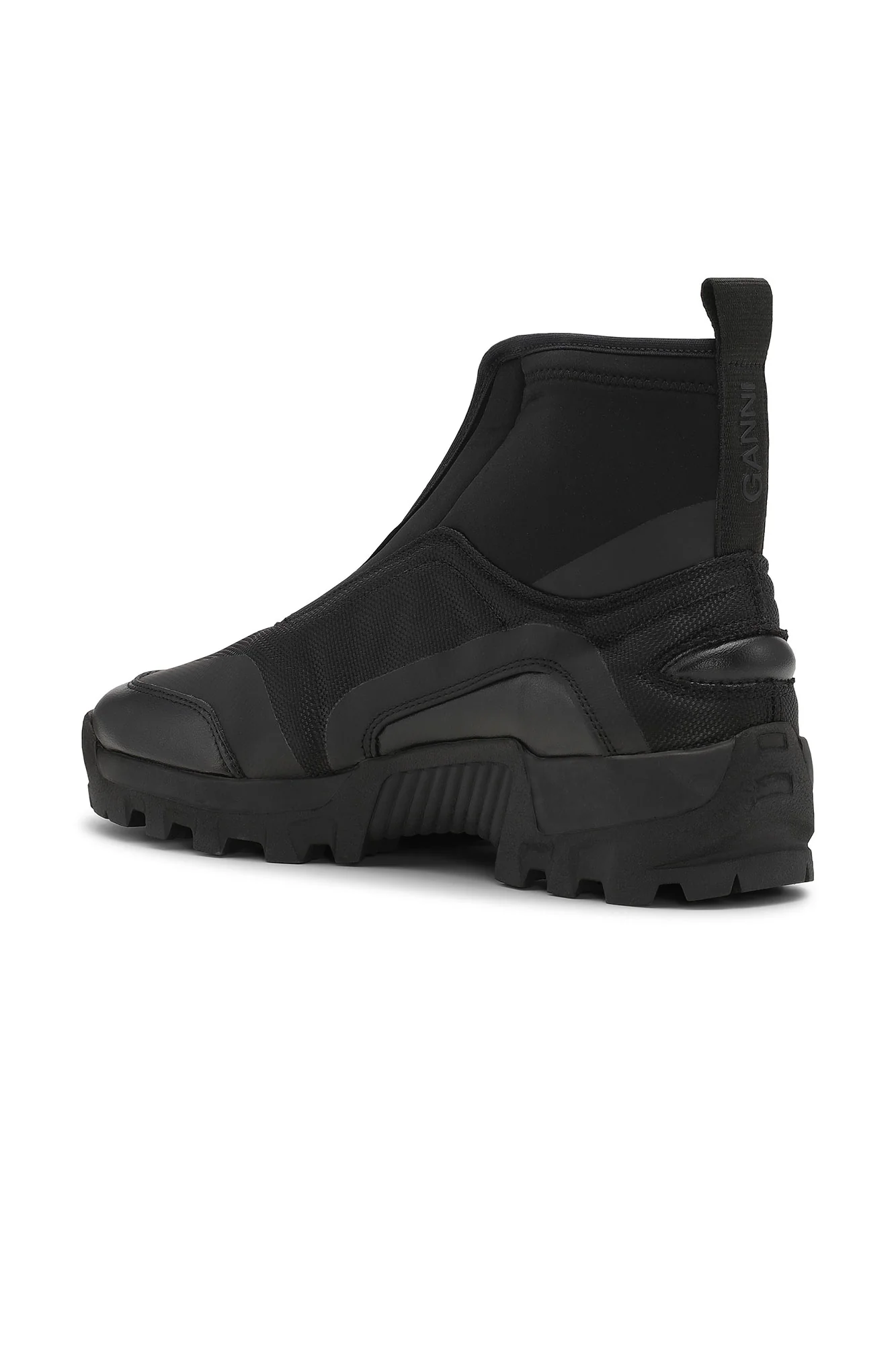 High Top Zip Sneakers | Black - Image 2