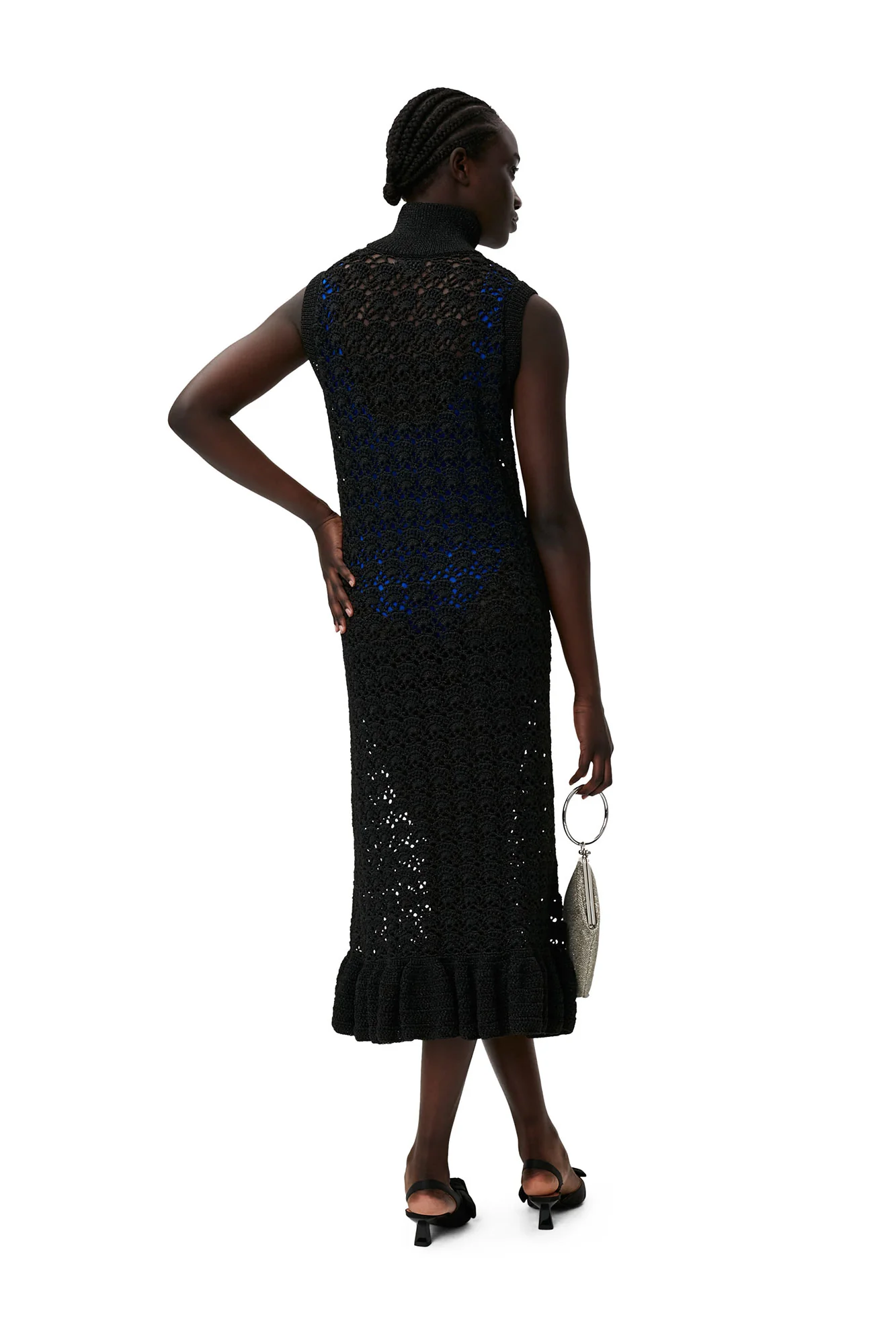 Highneck Dress | Black - Image 4