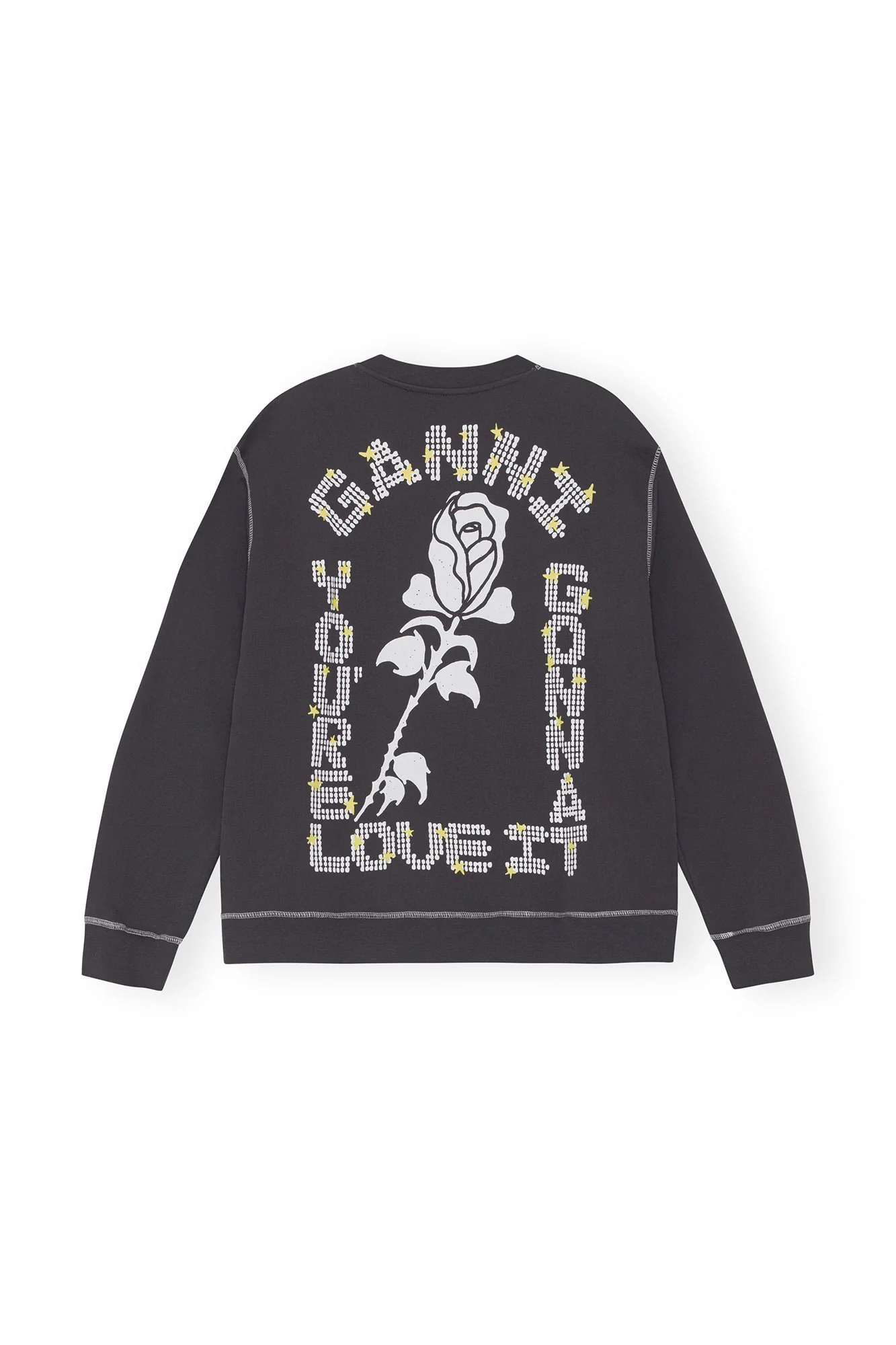 Isoli Dark Rose Relaxed Sweatshirt | Phantom - Image 2