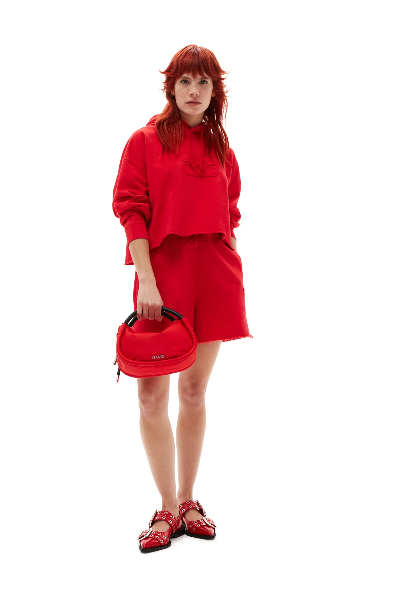Isoli Drawstring Shorts | Racing Red - Image 5