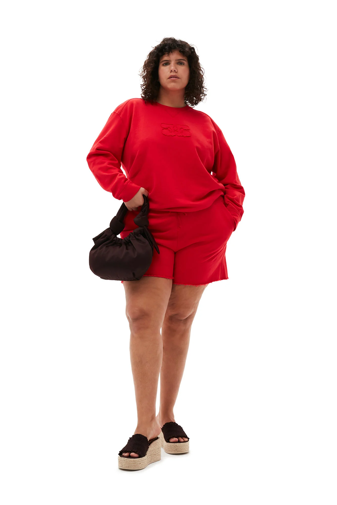 Isoli Drawstring Shorts | Racing Red - Image 9