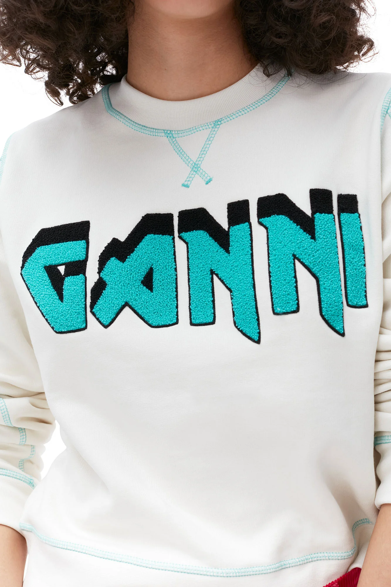 Isoli Ganni Rock Sweatshirt | Egret - Image 6