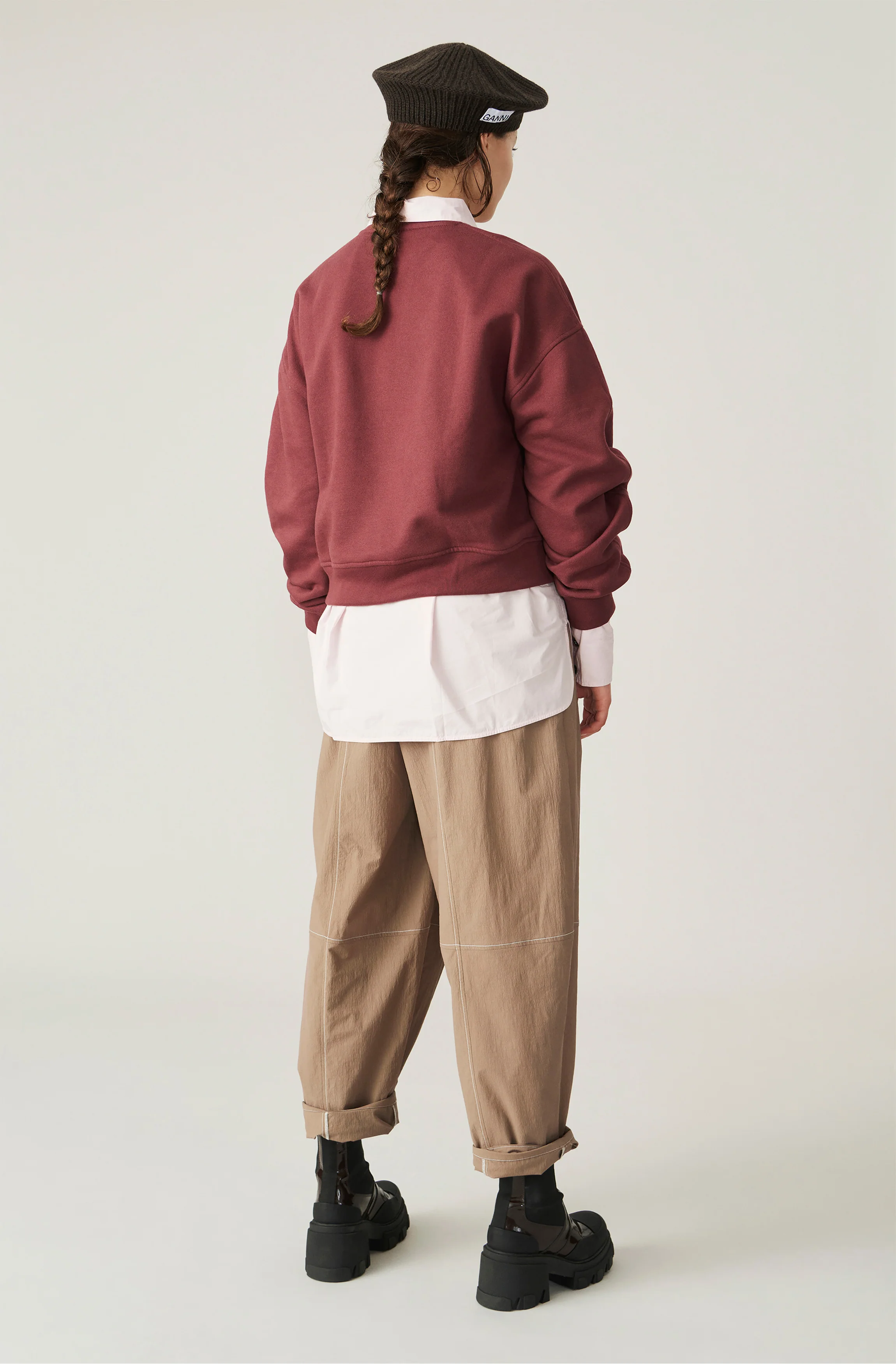 Isoli Logo Sweatshirt | Merlot - Image 4