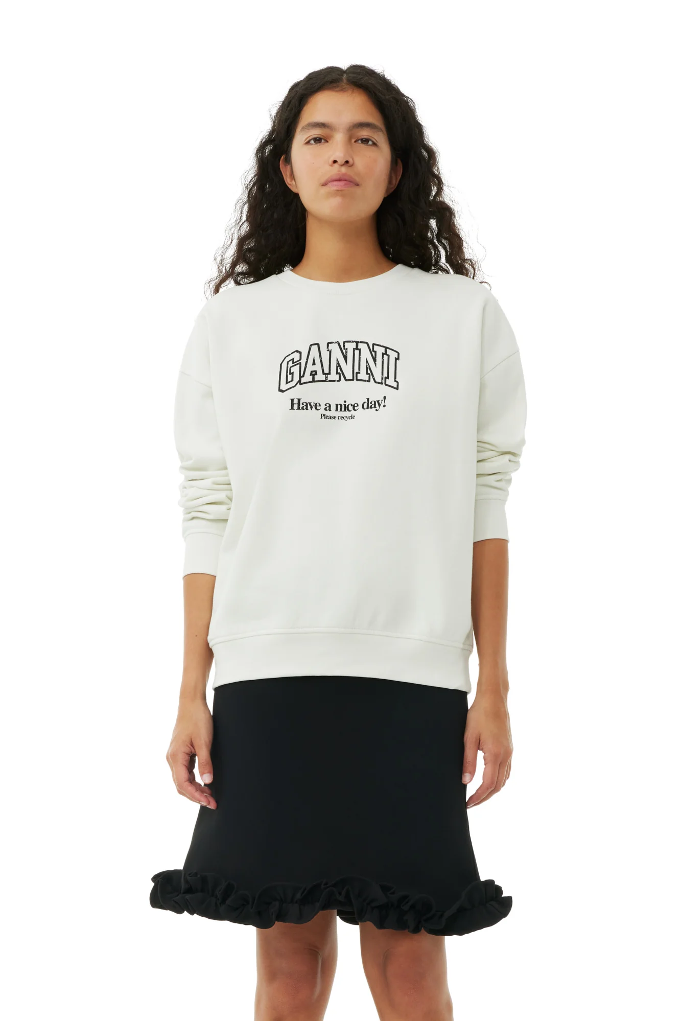 Isoli Oversized Sweatshirt | Egret - Image 3