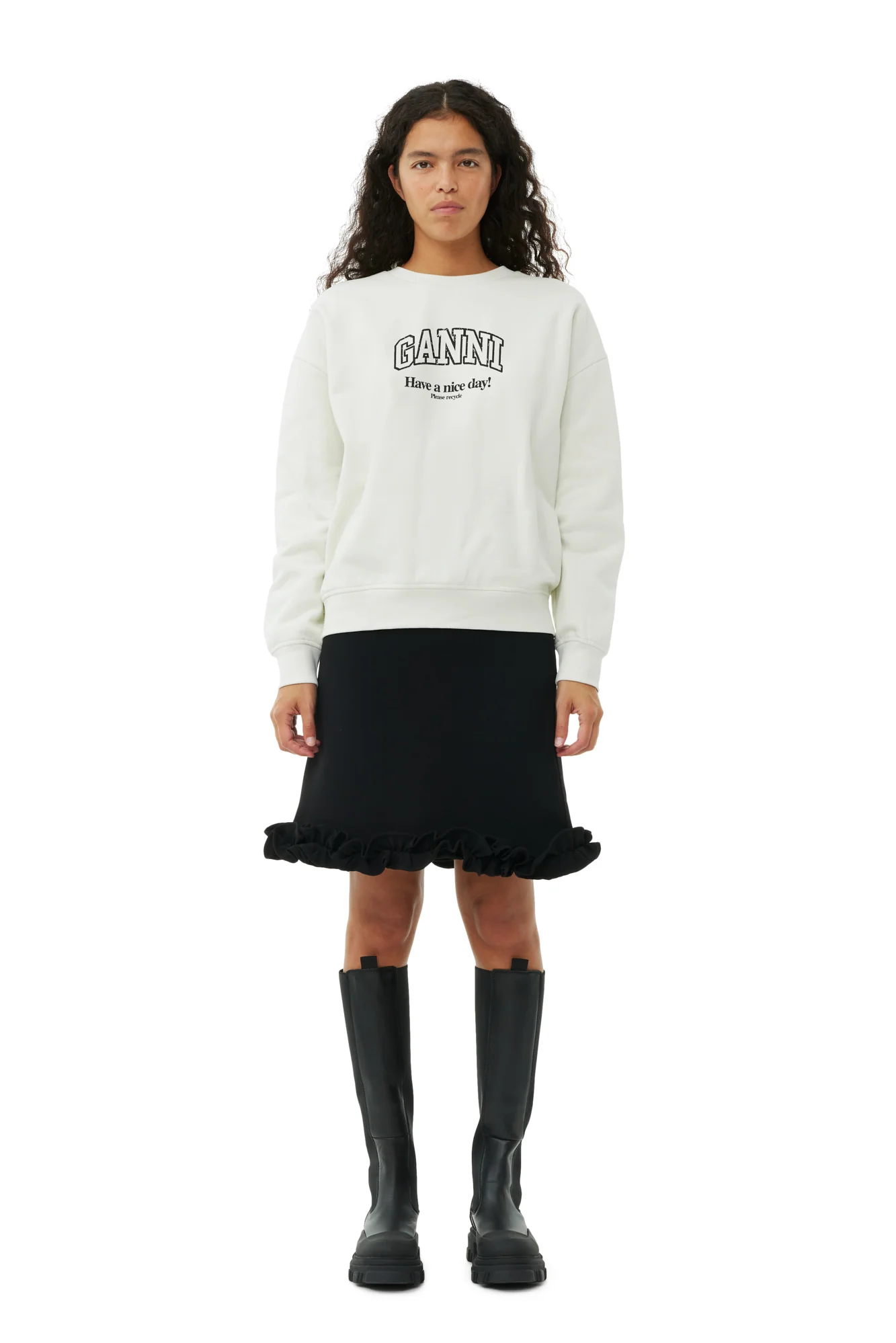 Isoli Oversized Sweatshirt | Egret - Image 4