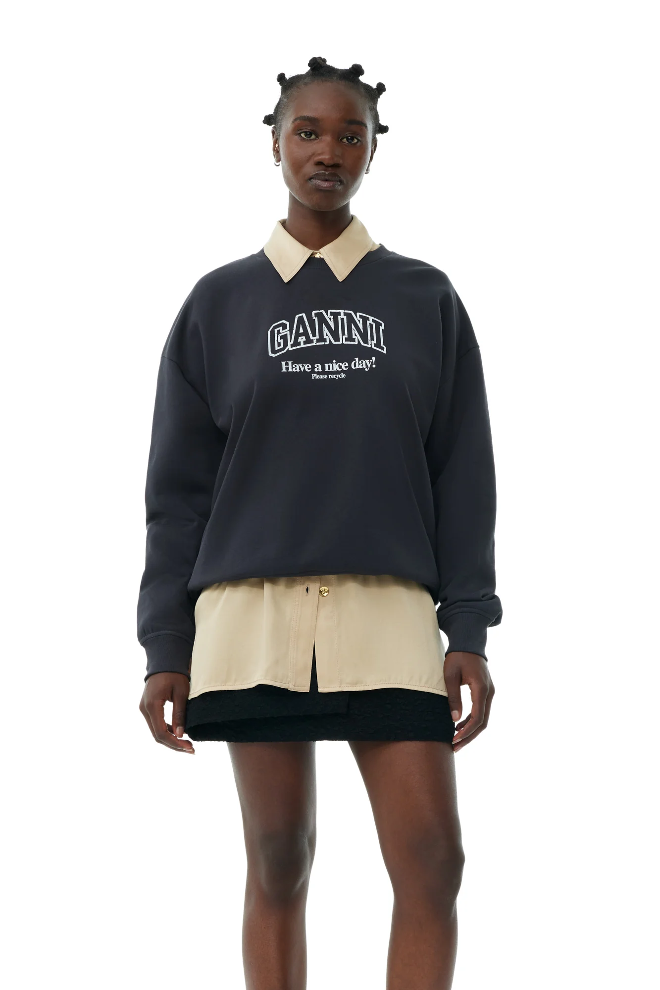 Isoli Oversized Sweatshirt | Phantom - Image 3