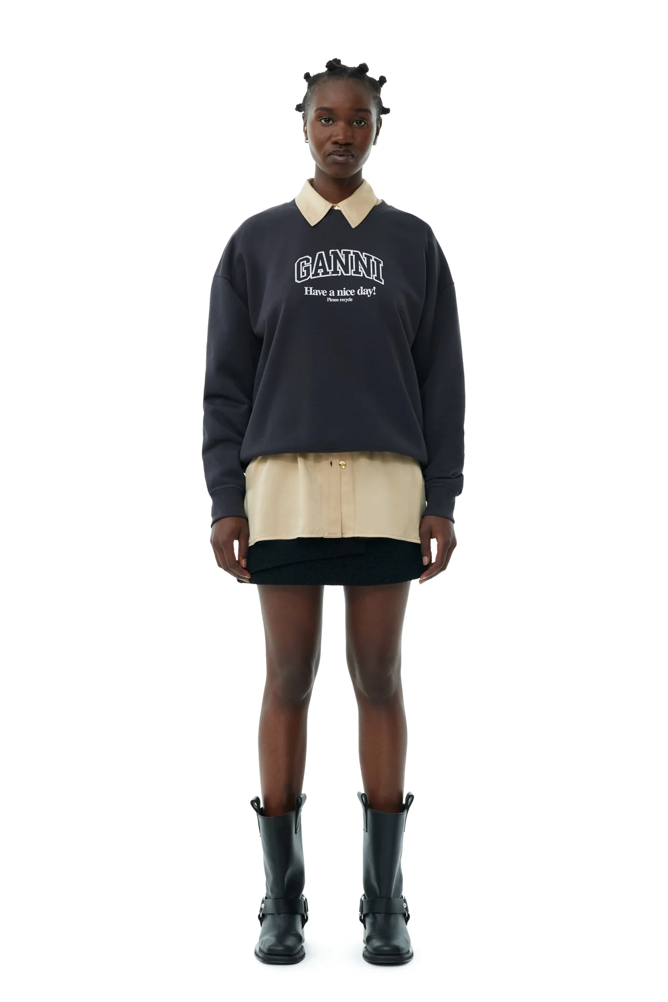 Isoli Oversized Sweatshirt | Phantom - Image 4
