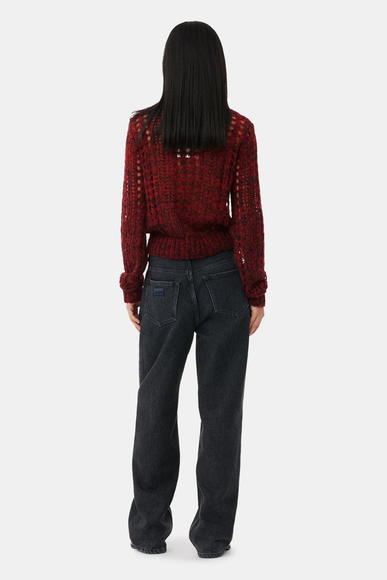 Izey Drawstring Jeans | Washed Black/Black - Image 4