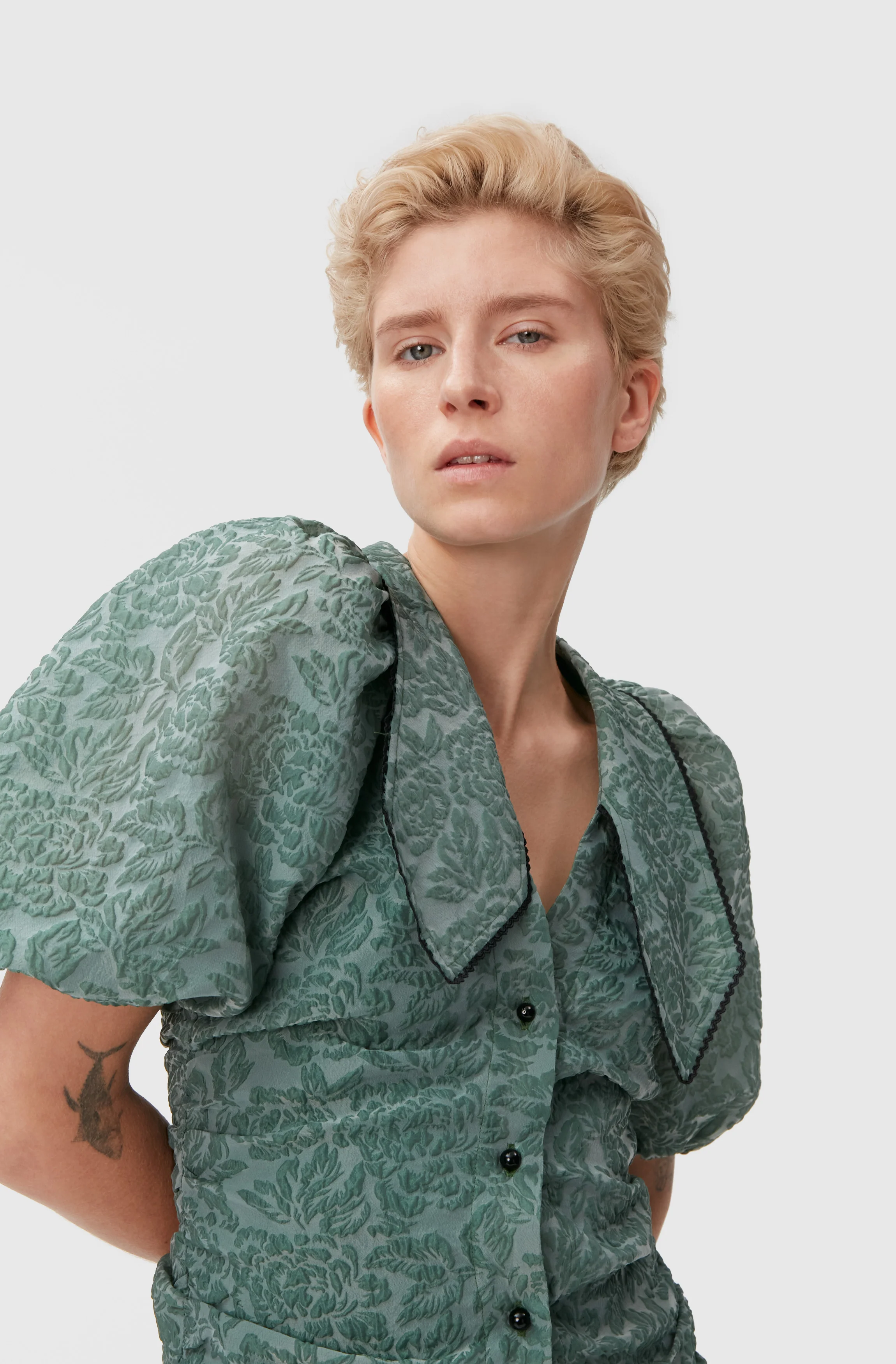 Jacquard Mini Dress | Myrtle - Image 5